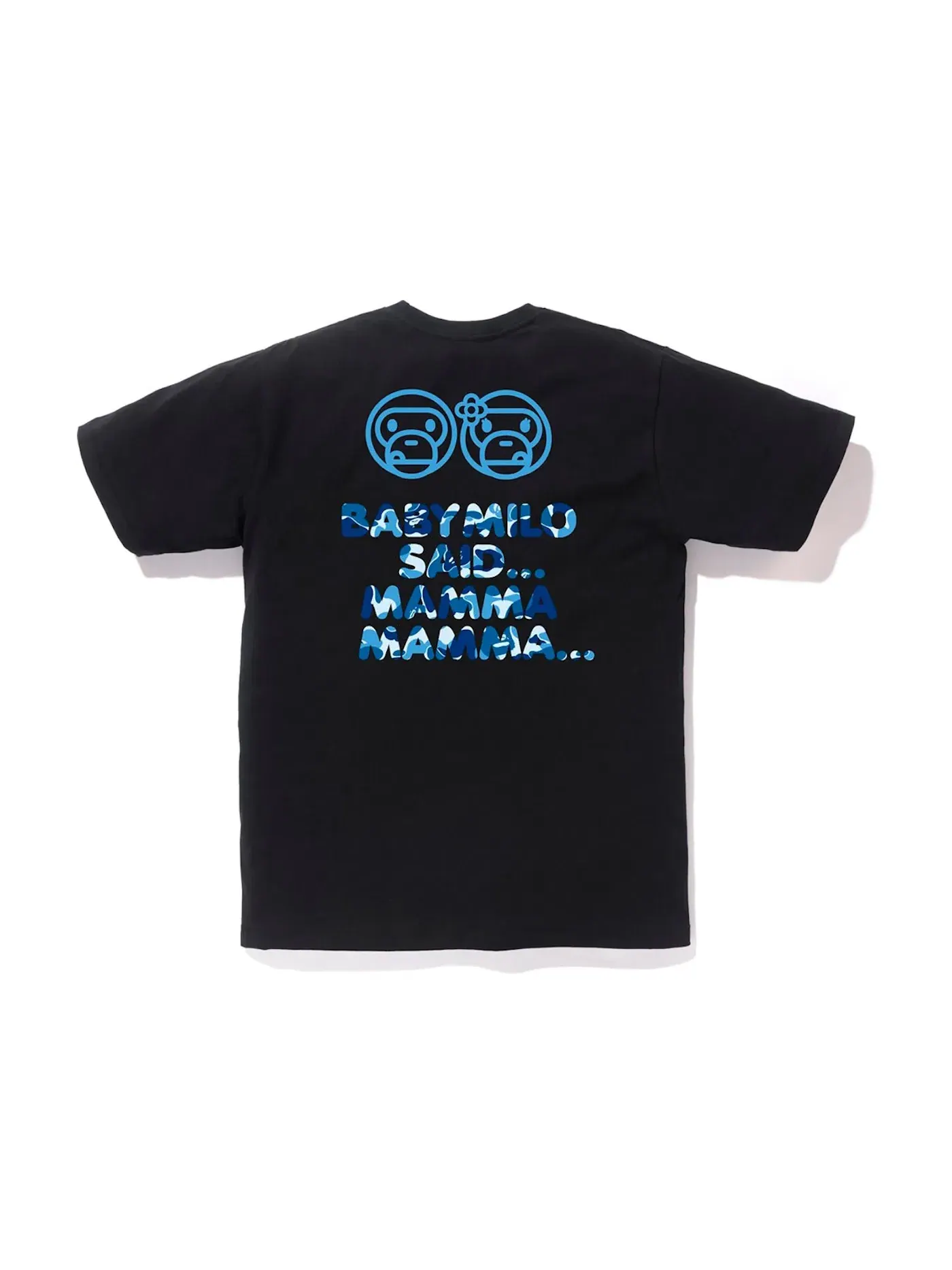 Мужская футболка с принтом BAPE ABC Milo Ice Pop Summer Tee BAPE — изображение 2 из 2, черный/синий