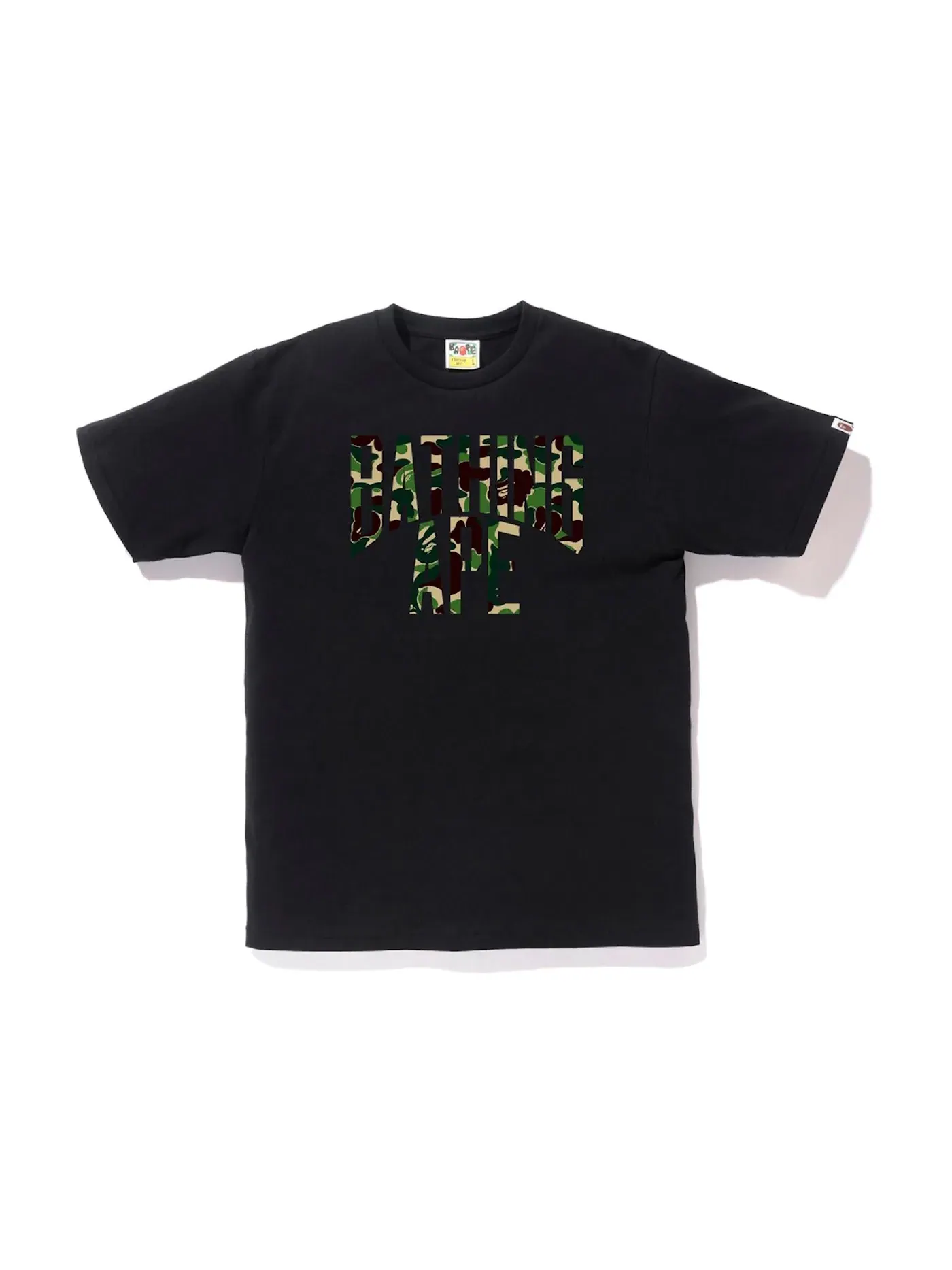 Мужская футболка BAPE ABC NYC Logo Tee — изображение 1 из 1, черный/зеленый