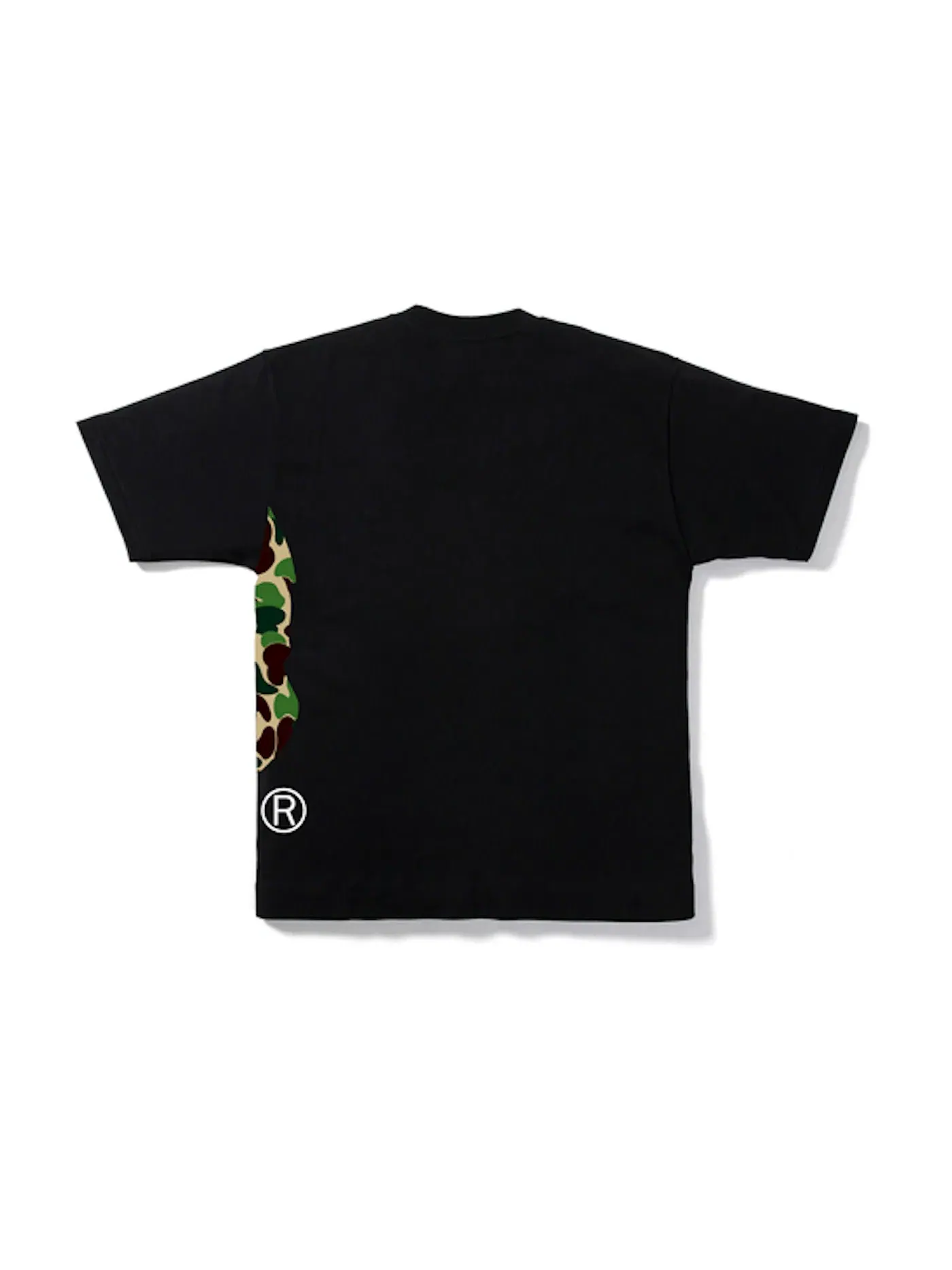 Мужская футболка с принтом BAPE ABC Side Big Ape Head Tee BAPE — изображение 2 из 2, черный/зеленый