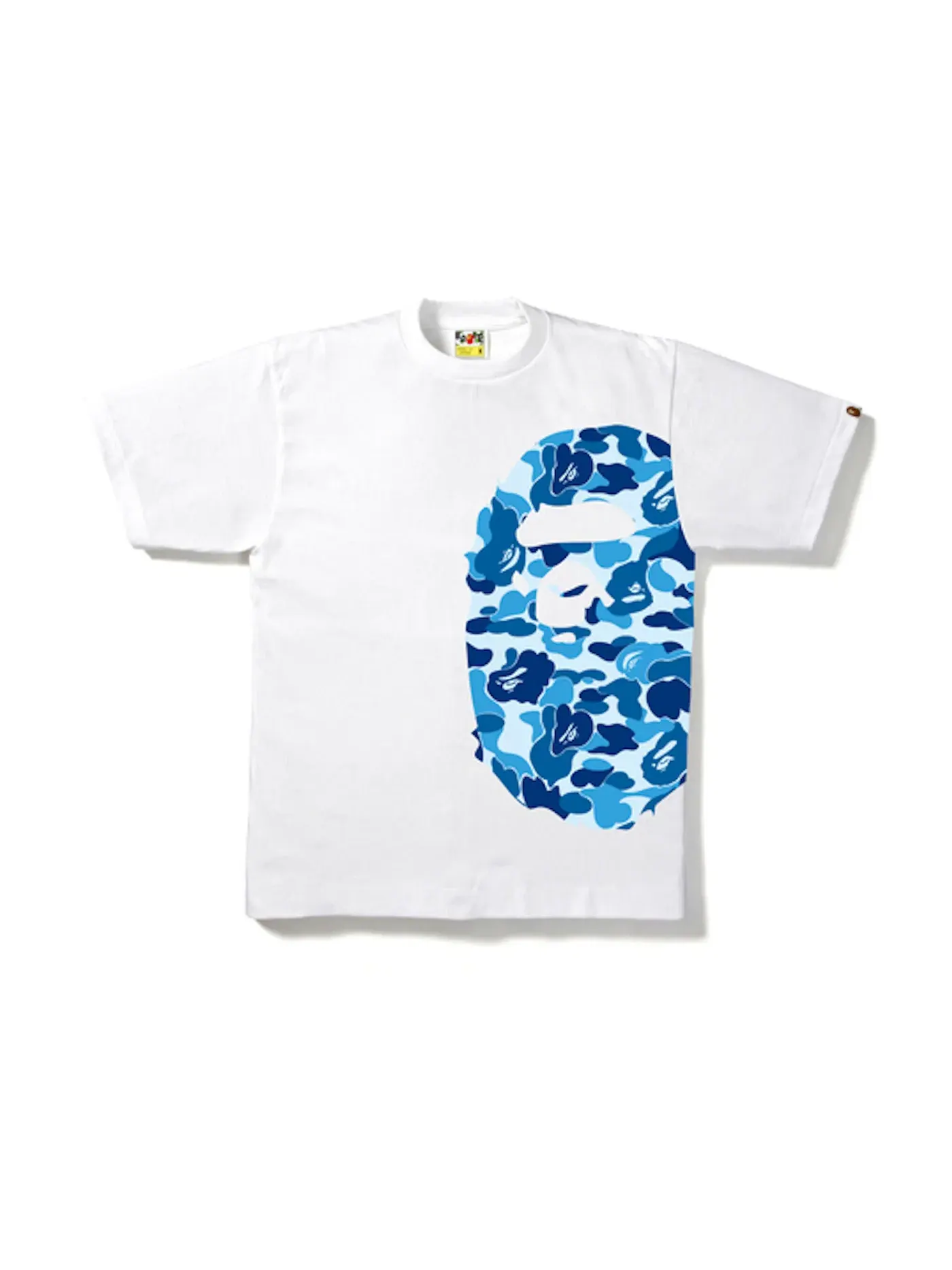 Мужская футболка с принтом BAPE Tee BAPE — изображение 1 из 2, белый/синий
