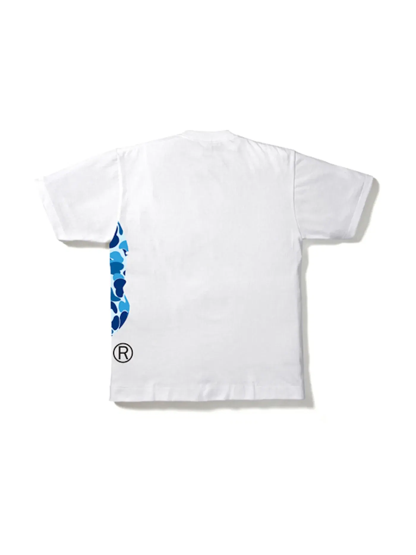 Мужская футболка с принтом BAPE Tee BAPE — изображение 2 из 2, белый/синий