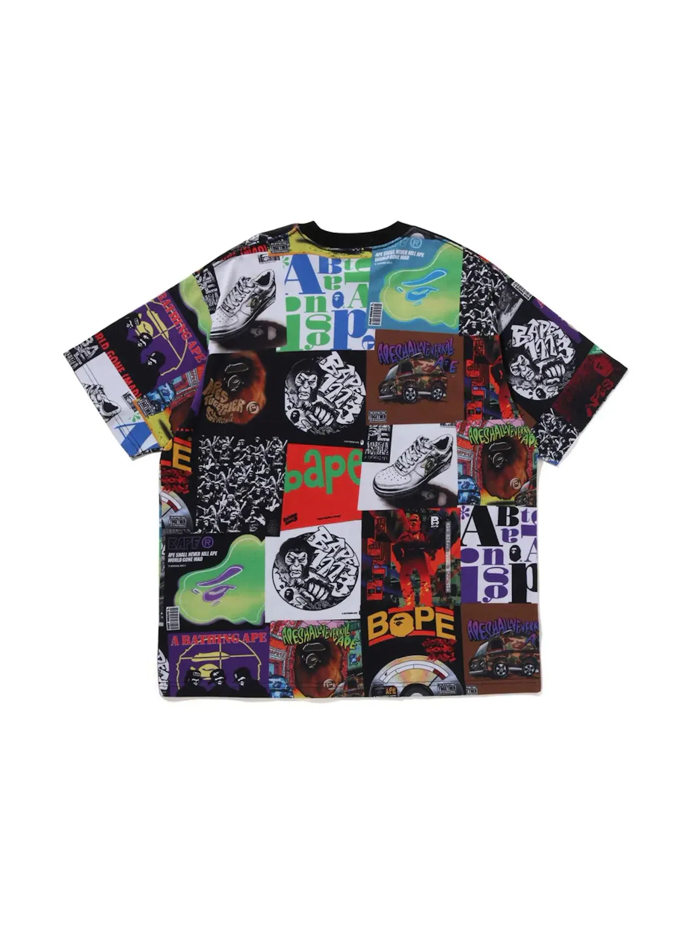 Мужская футболка с монограммой BAPE Tee — изображение 2 из 2, мульти