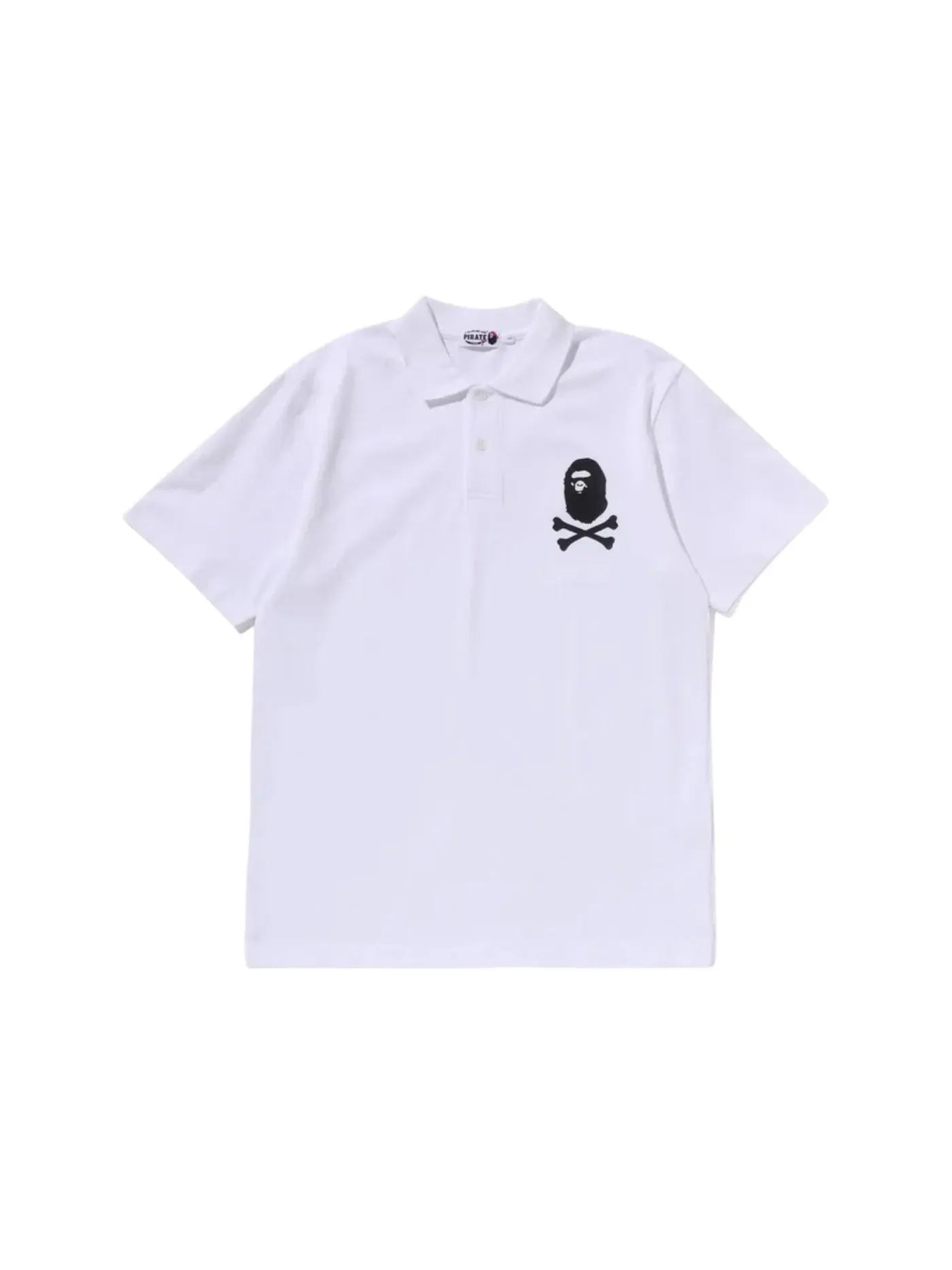 Мужское поло Ape Crossbone BAPE — изображение 1 из 1, белый