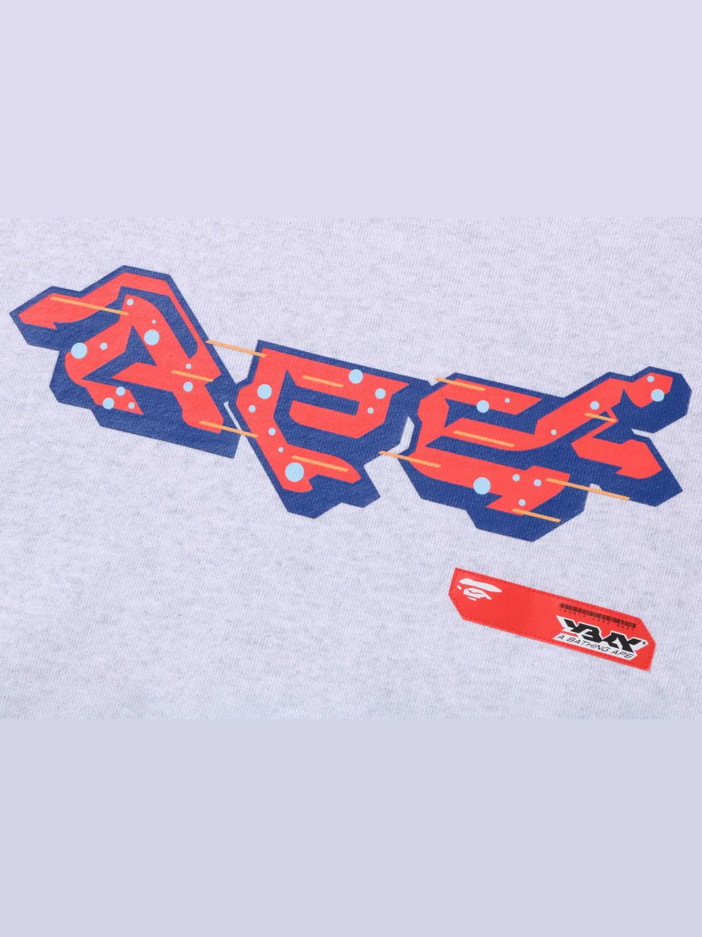 Мужской худи с принтом Ape Graphic BAPE — изображение 2 из 3, серый