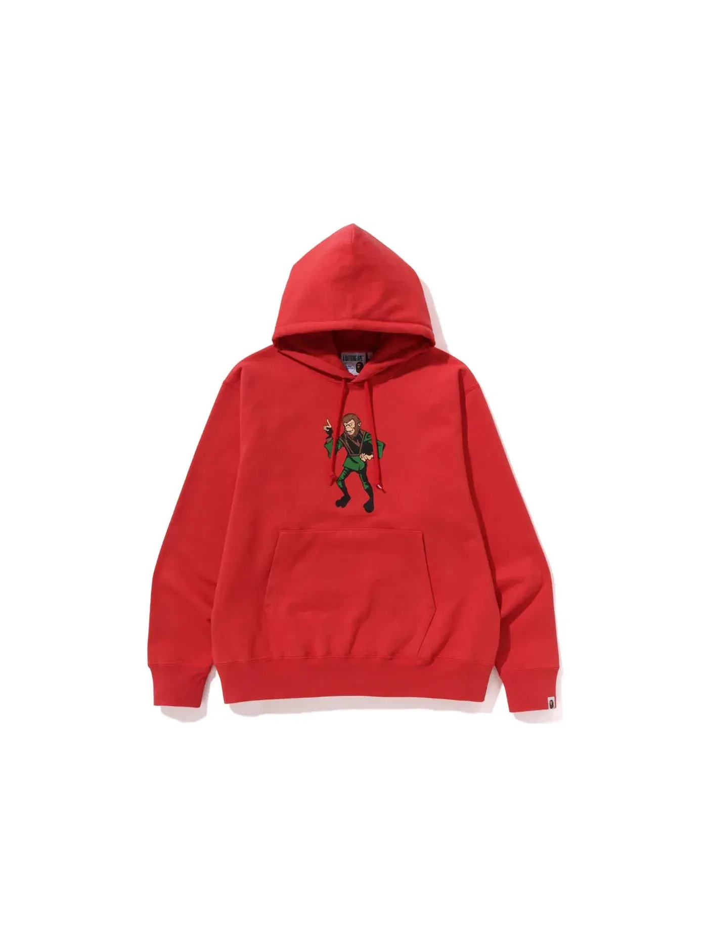 Мужской худи свободного кроя с принтом Ape Graphic BAPE — изображение 1 из 2, красный