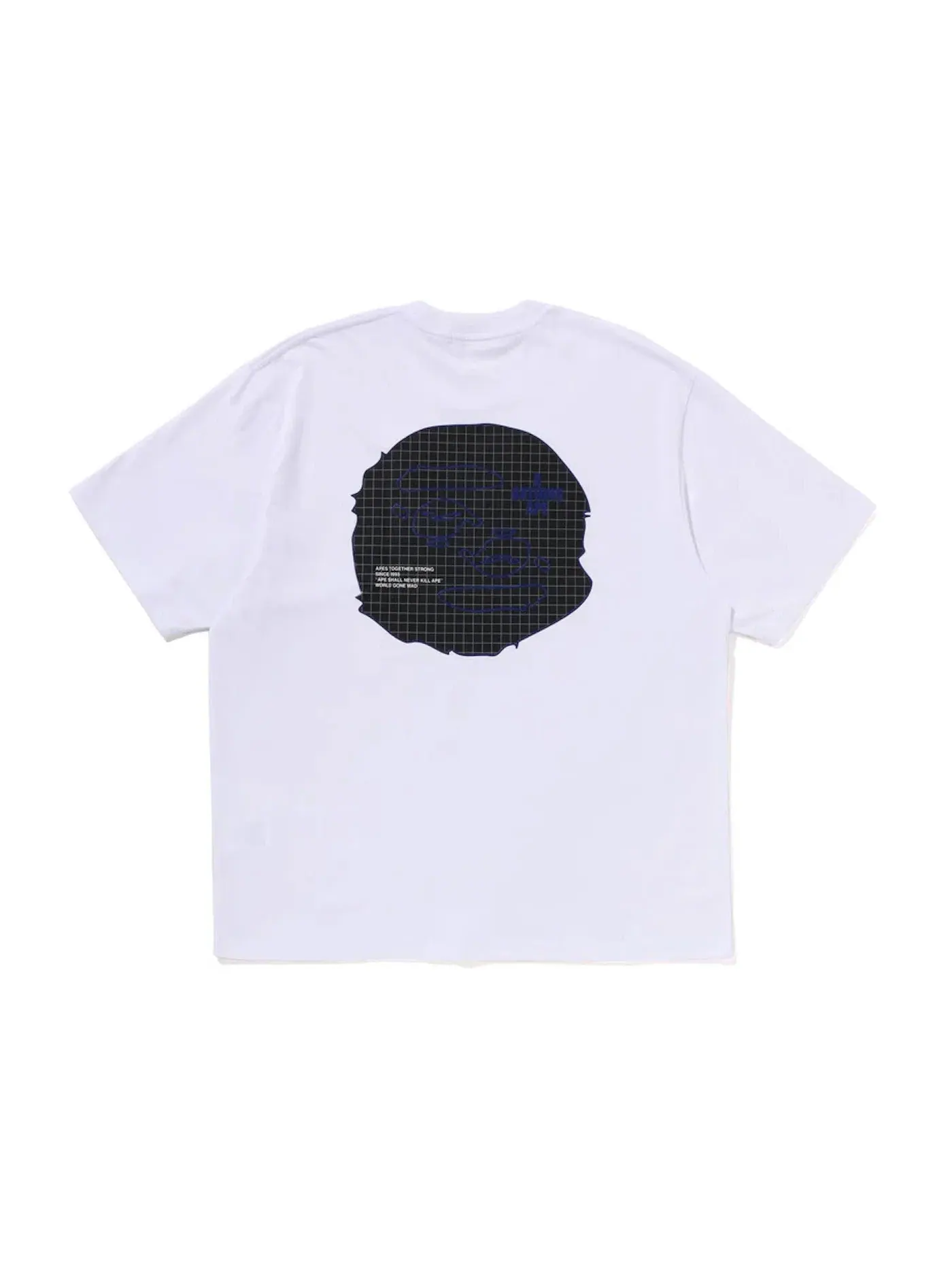 Мужская футболка с принтом Ape Head BAPE — изображение 2 из 2, белый