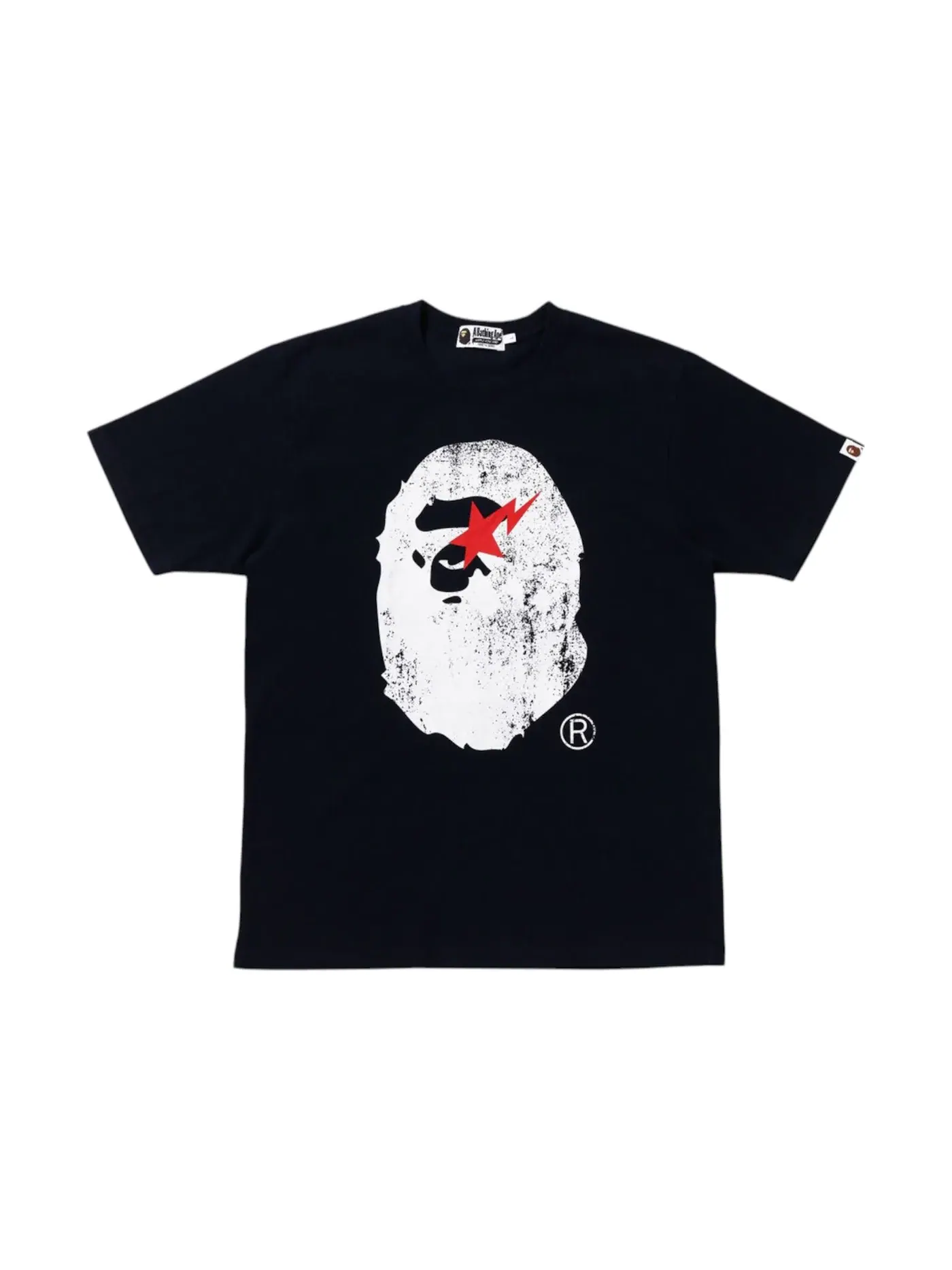 Мужская футболка с принтом Tee BAPE — изображение 1 из 2, синий/индиго