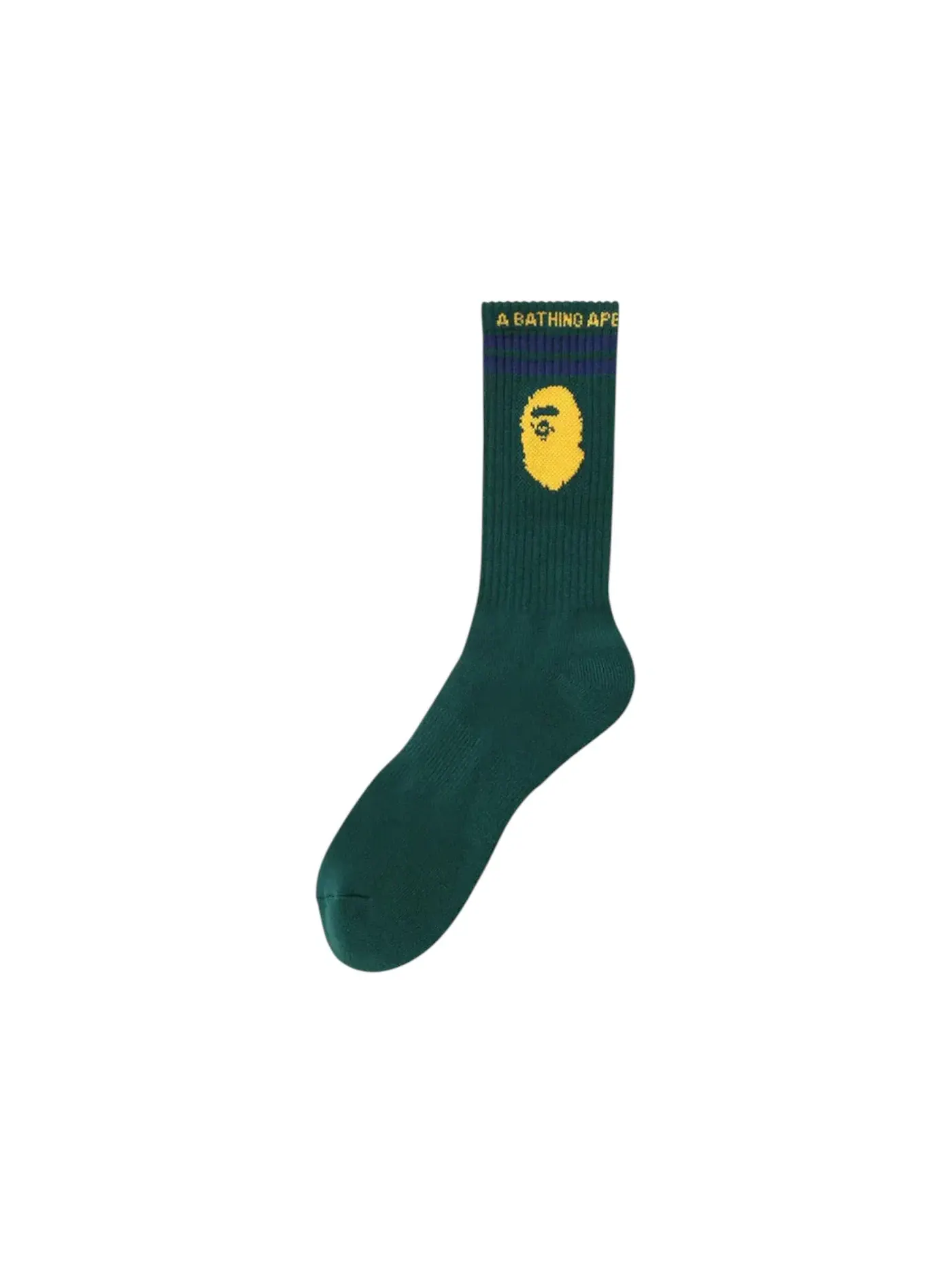 Мужские носки BAPE Ape Head Line Socks — изображение 1 из 1, зеленый