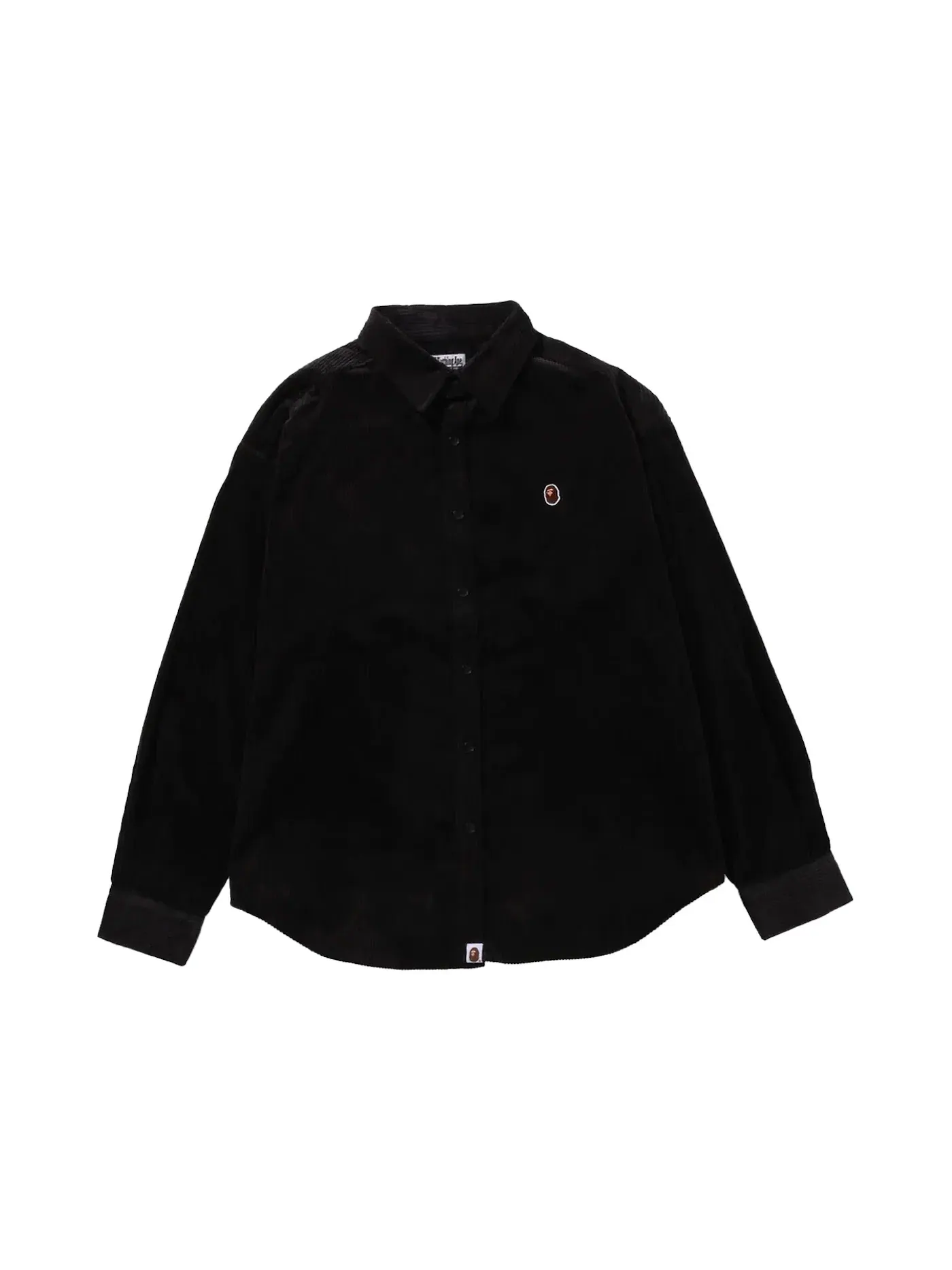 Мужская рубашка из вельвета Ape Head One Point BAPE — изображение 1 из 2, черный