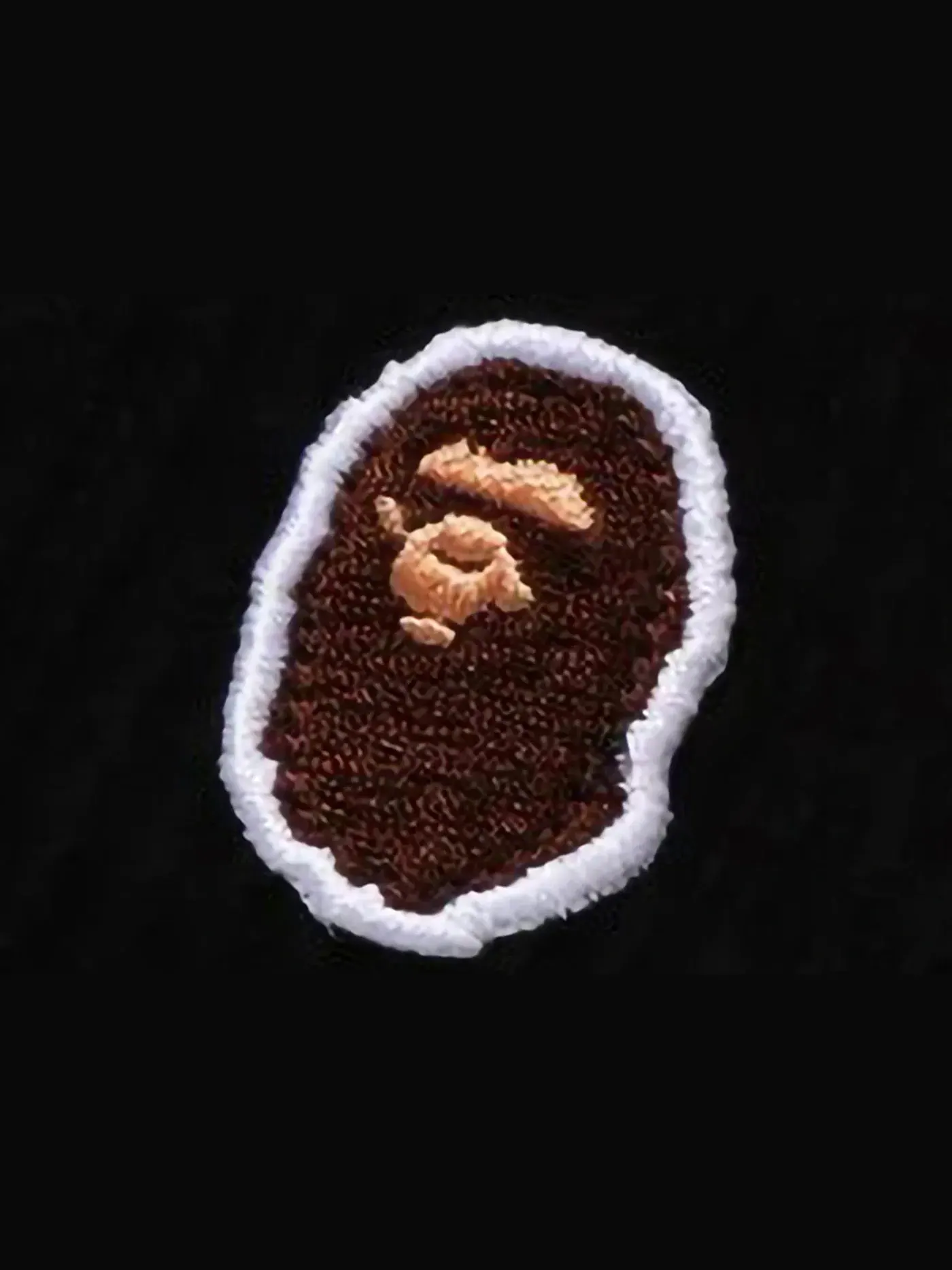 Мужская рубашка из вельвета Ape Head One Point BAPE — изображение 2 из 2, черный