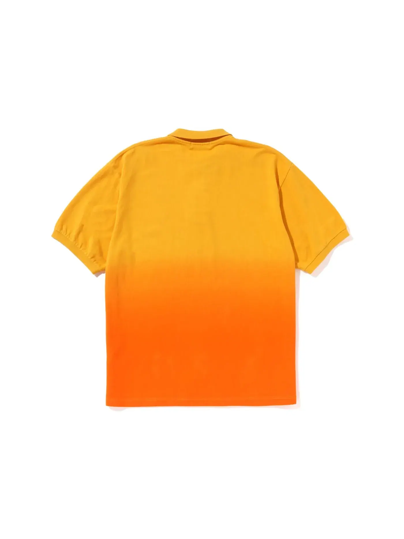 Мужское поло с градиентом Ape Head One Point Relaxed Fit BAPE — изображение 2 из 2, оранжевый