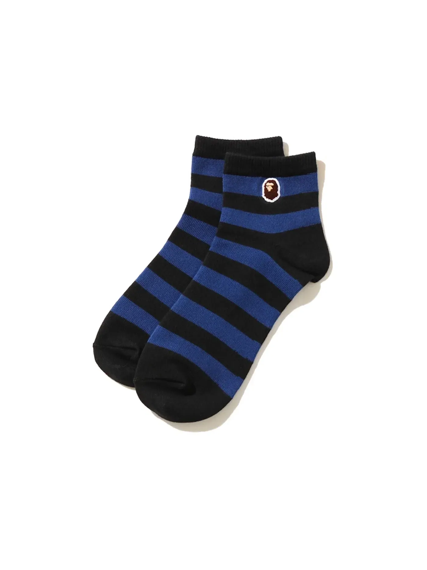 Мужские носки с принтом Ape Head One Point Hoop BAPE — изображение 1 из 1, черный/синий