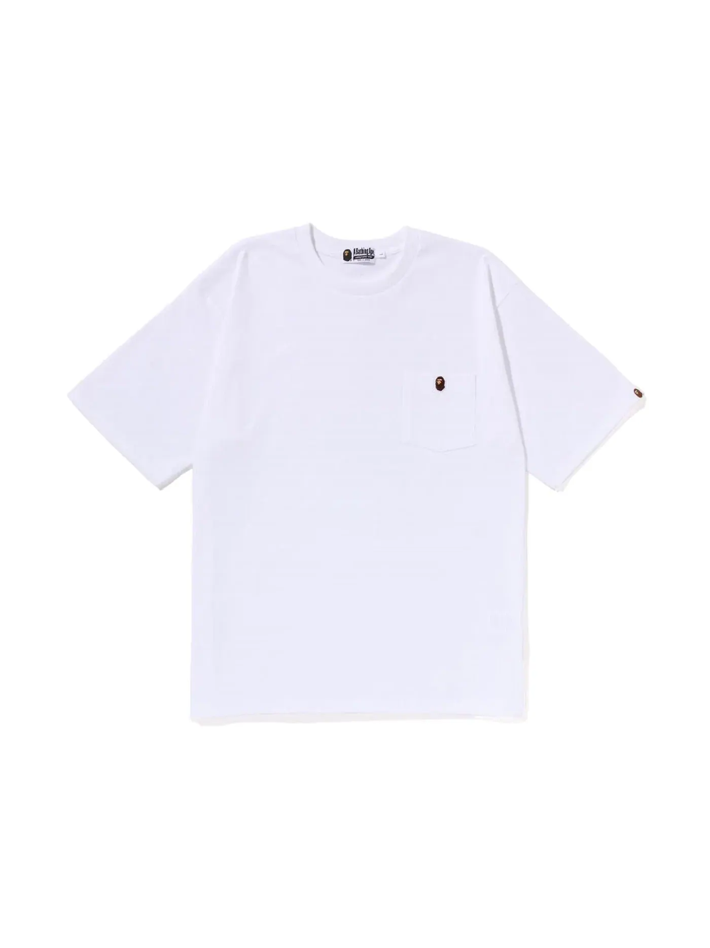 Мужская футболка свободного кроя Ape Head One Point Pocket Tee BAPE — изображение 1 из 1, белый