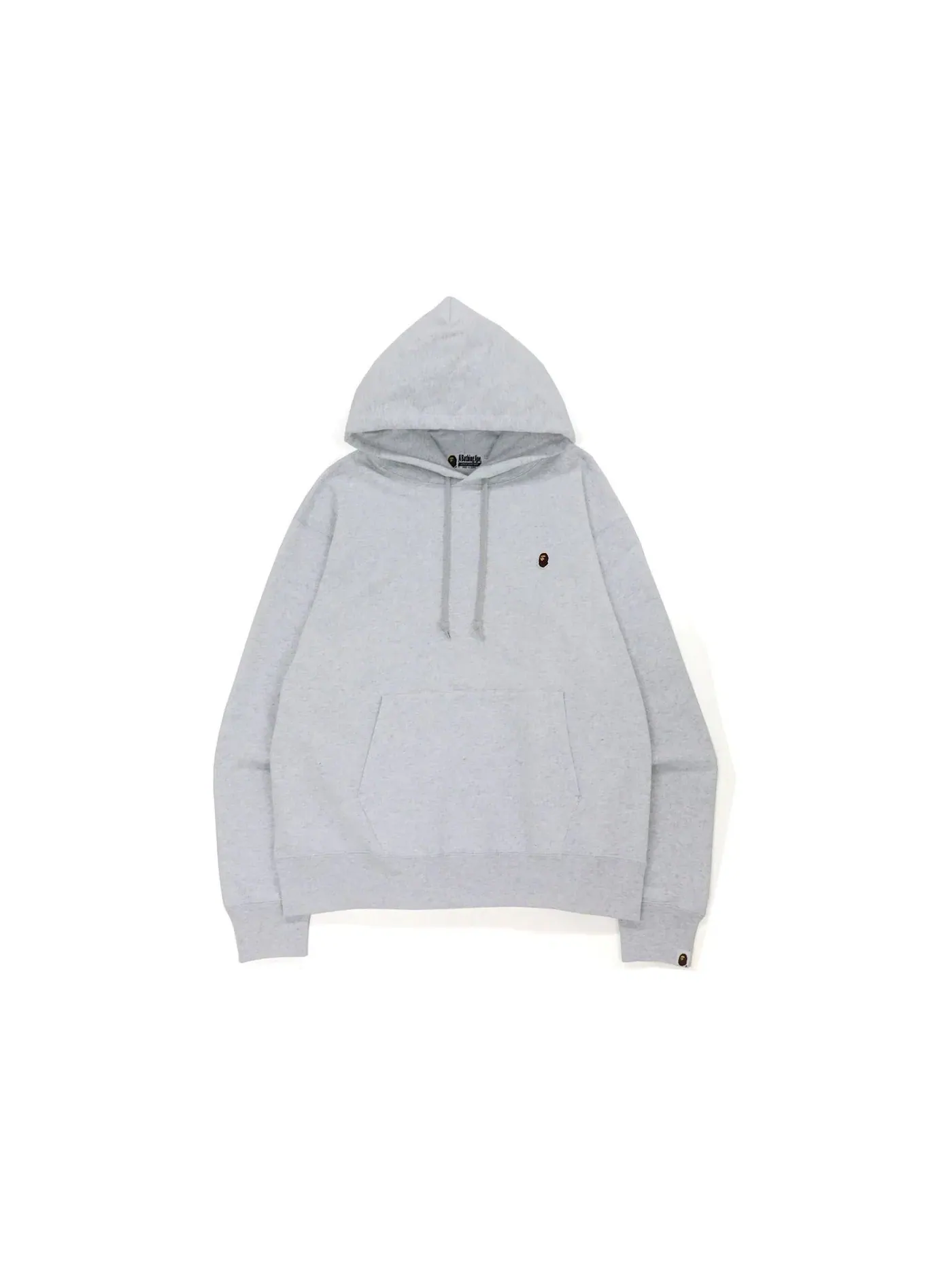 Мужской худи свободного кроя с принтом Ape Head One Point BAPE — изображение 1 из 1, серый