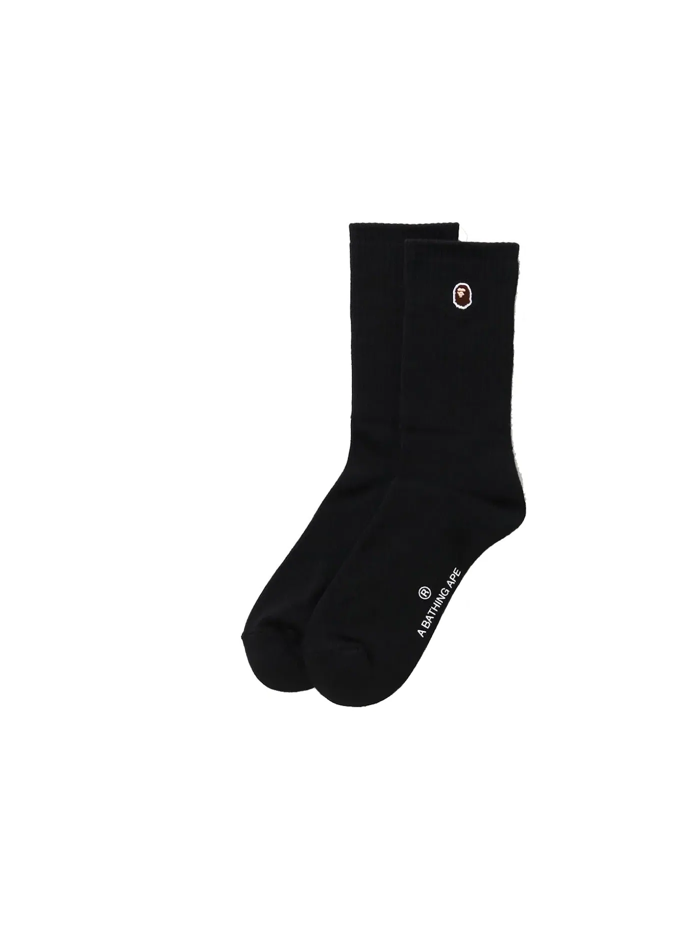 Носки с принтом Ape Head BAPE — изображение 1 из 1, черный