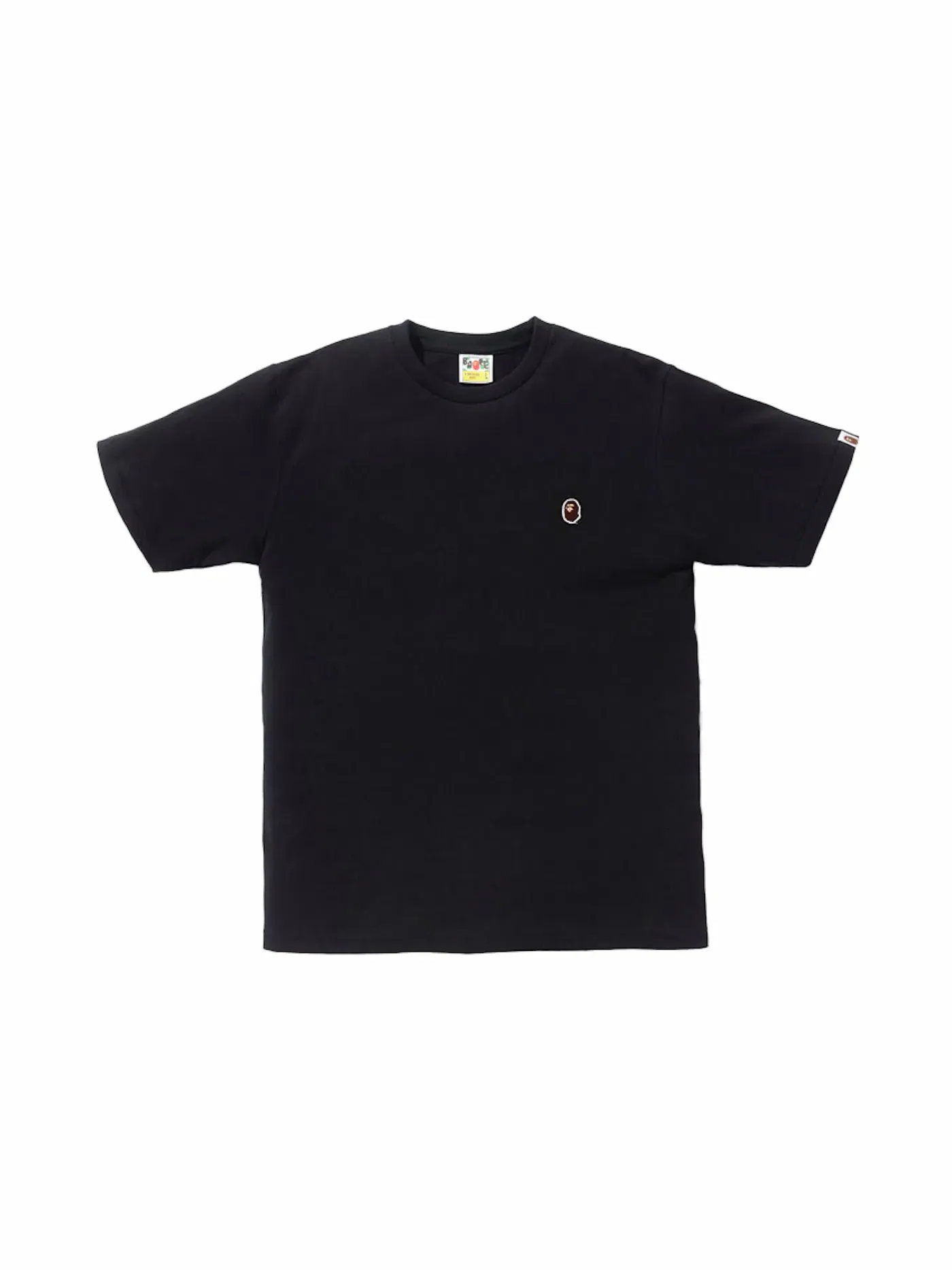 Мужская футболка с принтом Ape Head One Point Tee BAPE — изображение 1 из 1, черный