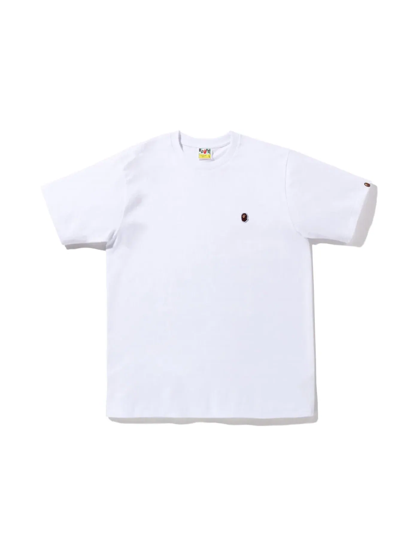 Мужская футболка с принтом Ape Head One Point Tee (FW22) BAPE — изображение 1 из 1, белый
