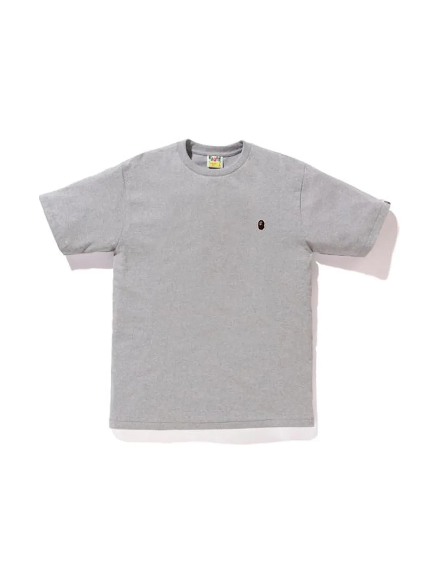 Мужская футболка с принтом Ape Head One Point Tee BAPE — изображение 1 из 1, серый