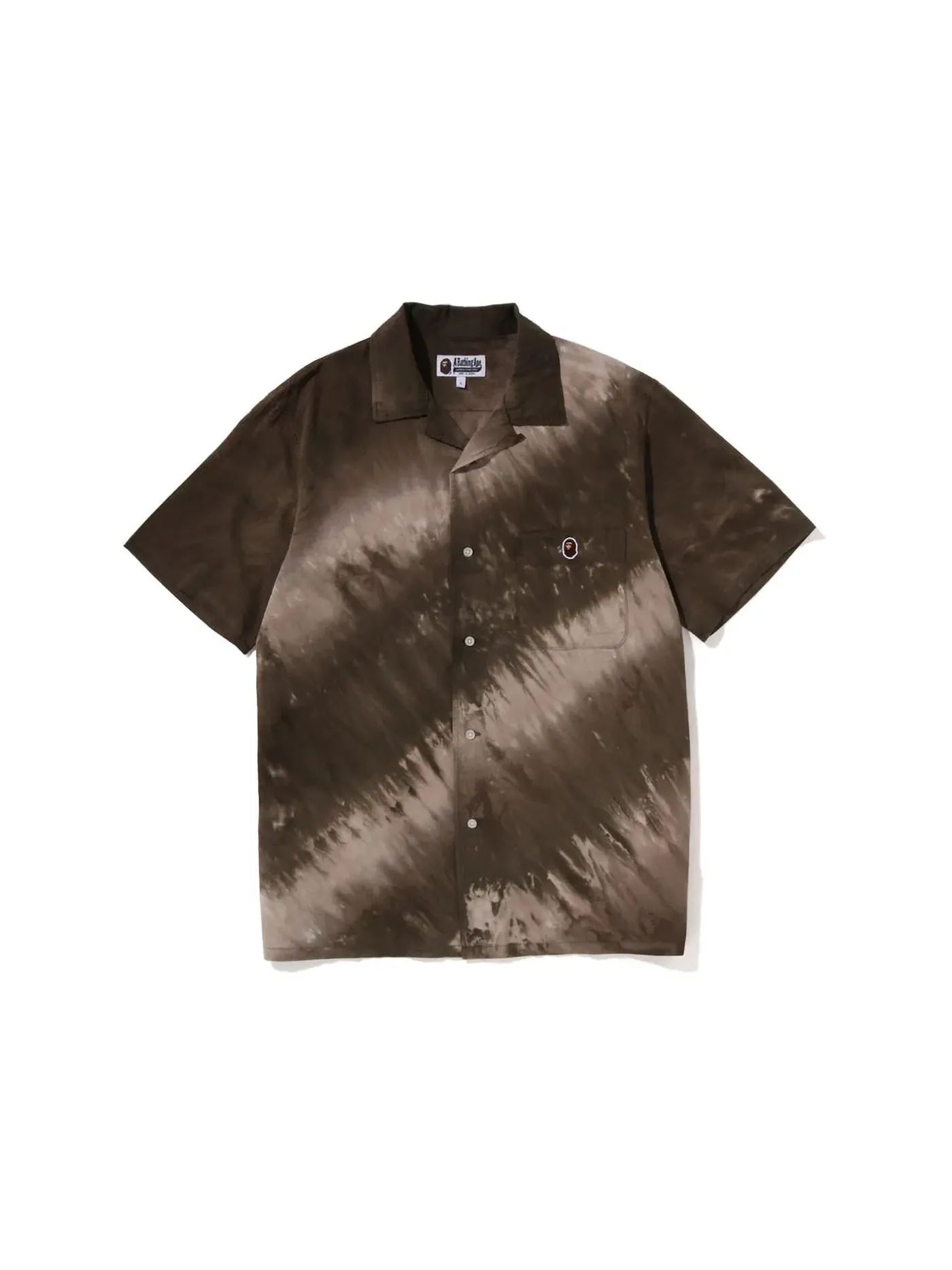 Мужская футболка Tie Dye BAPE Shirt — изображение 1 из 1, коричневый