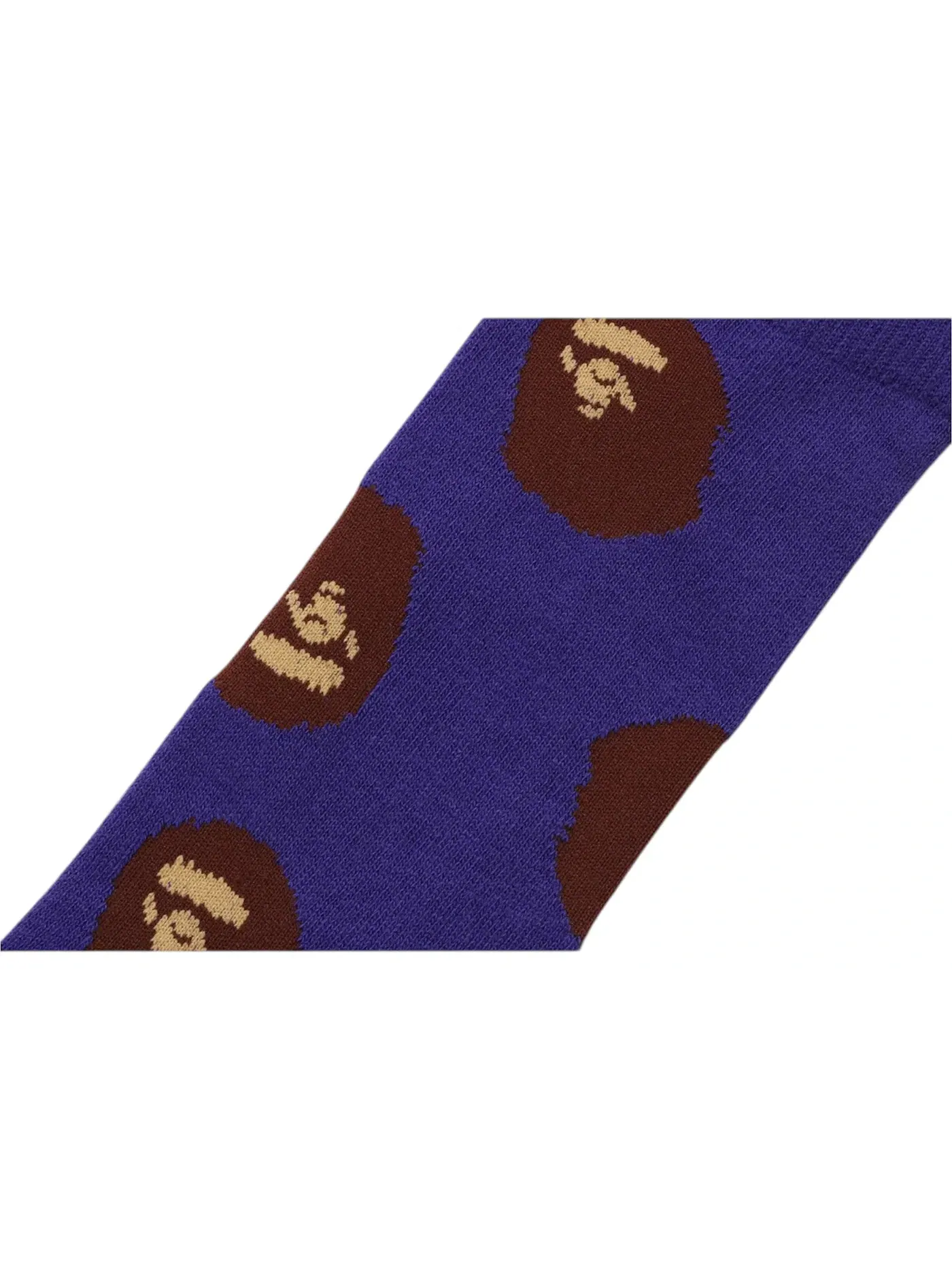 Мужские носки с принтом Ape Head BAPE — изображение 2 из 2, фиолетовый