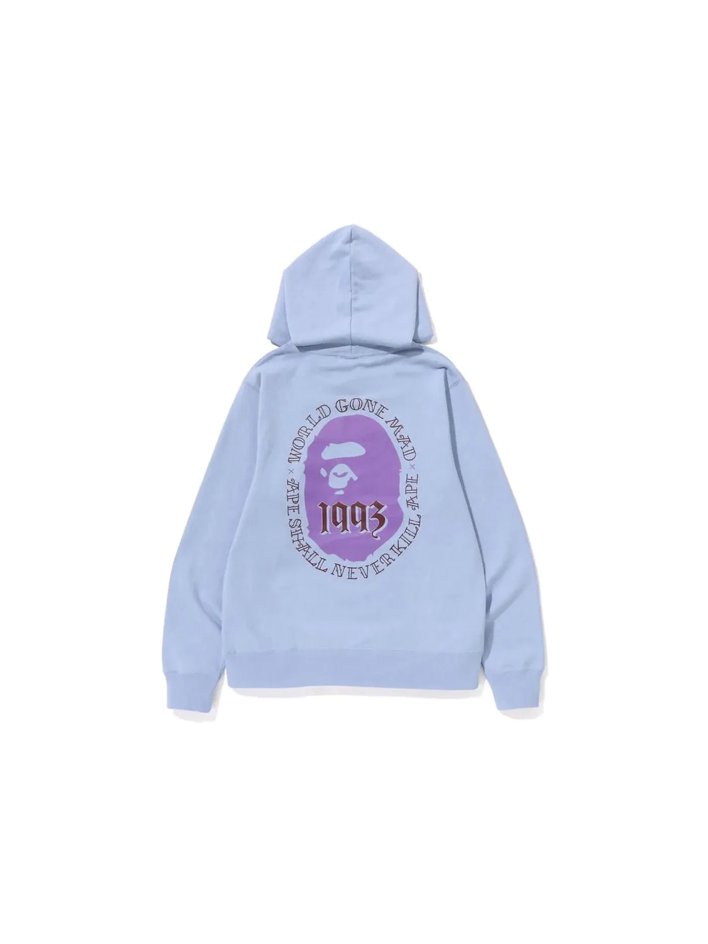 Мужской пуловер-худи с принтом Ape Head BAPE, Sax — изображение 1 из 2