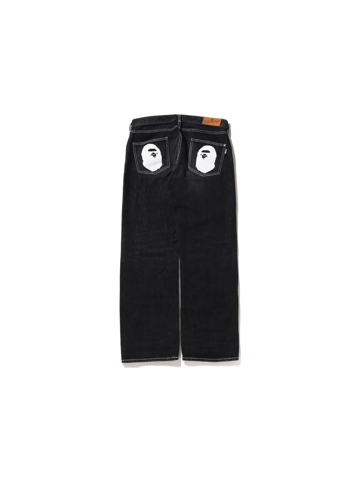 Мужские джинсы свободного кроя Ape Head BAPE — изображение 1 из 2, черный