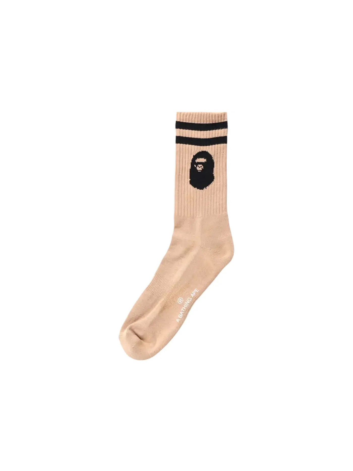 Мужские носки Ape Head Socks BAPE — изображение 1 из 1, бежевый