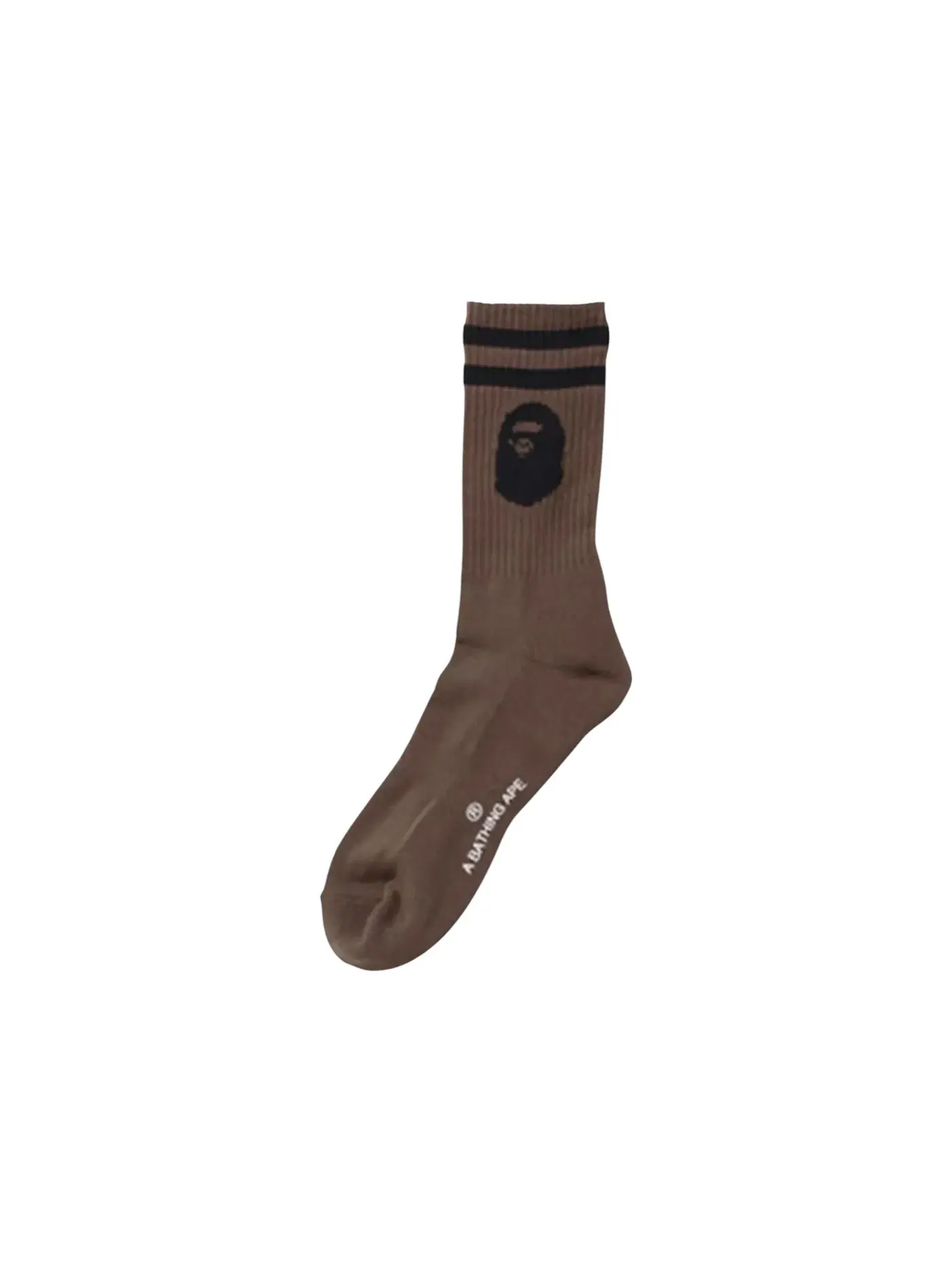 Мужские носки Ape Head Socks BAPE — изображение 1 из 1, коричневый