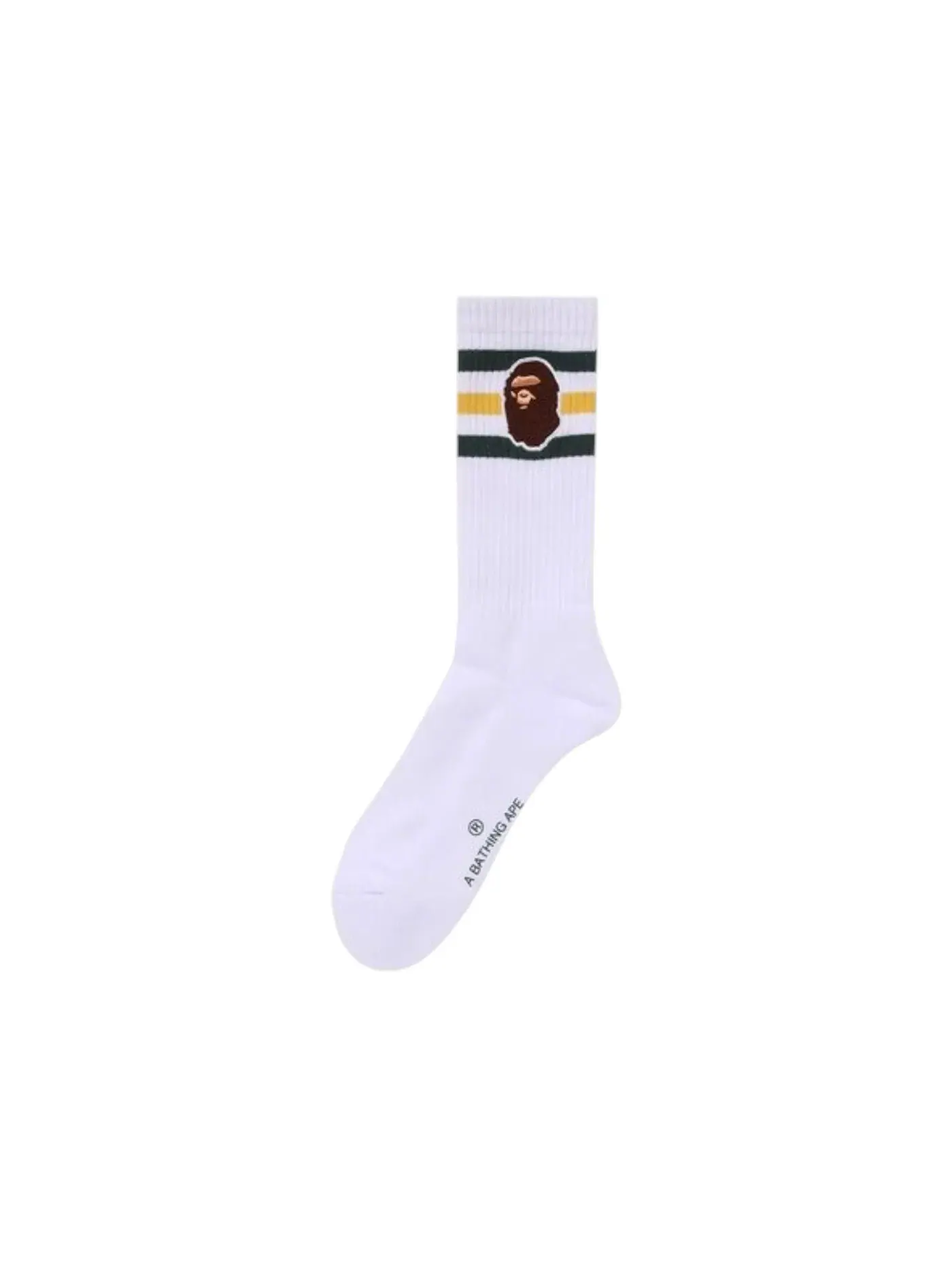 Мужские носки с принтом Socks BAPE — изображение 1 из 1, белый