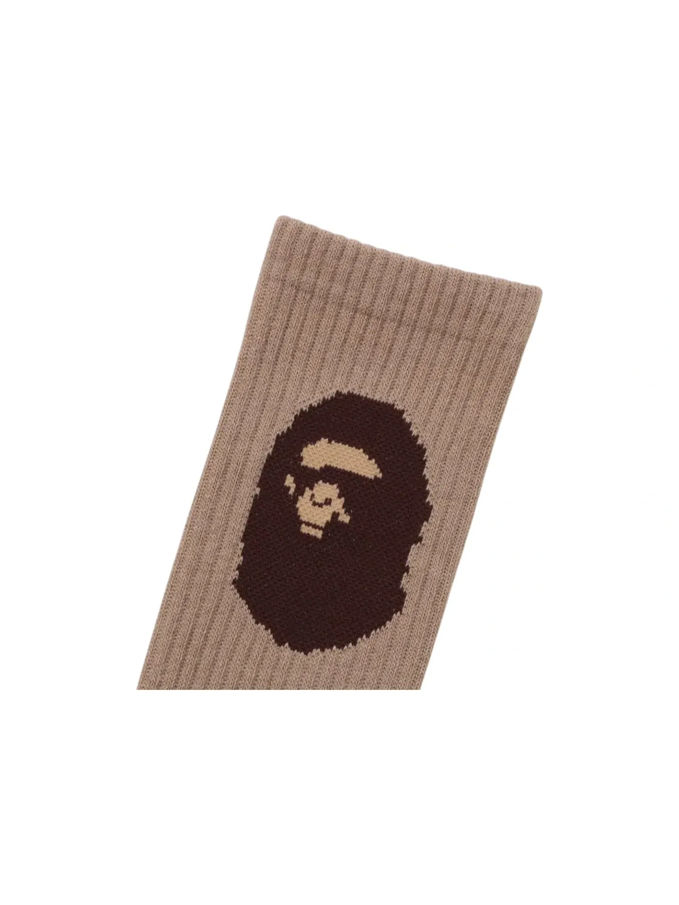 Унисекс носки Ape Head Socks BAPE — изображение 2 из 2, бежевый