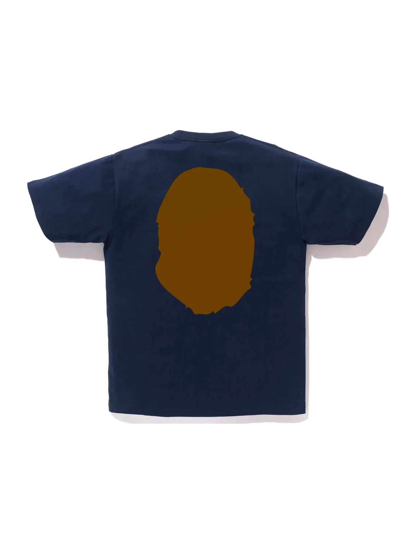 Мужская футболка с принтом Ape Head Tee (SS22) BAPE — изображение 2 из 2, темно-синий