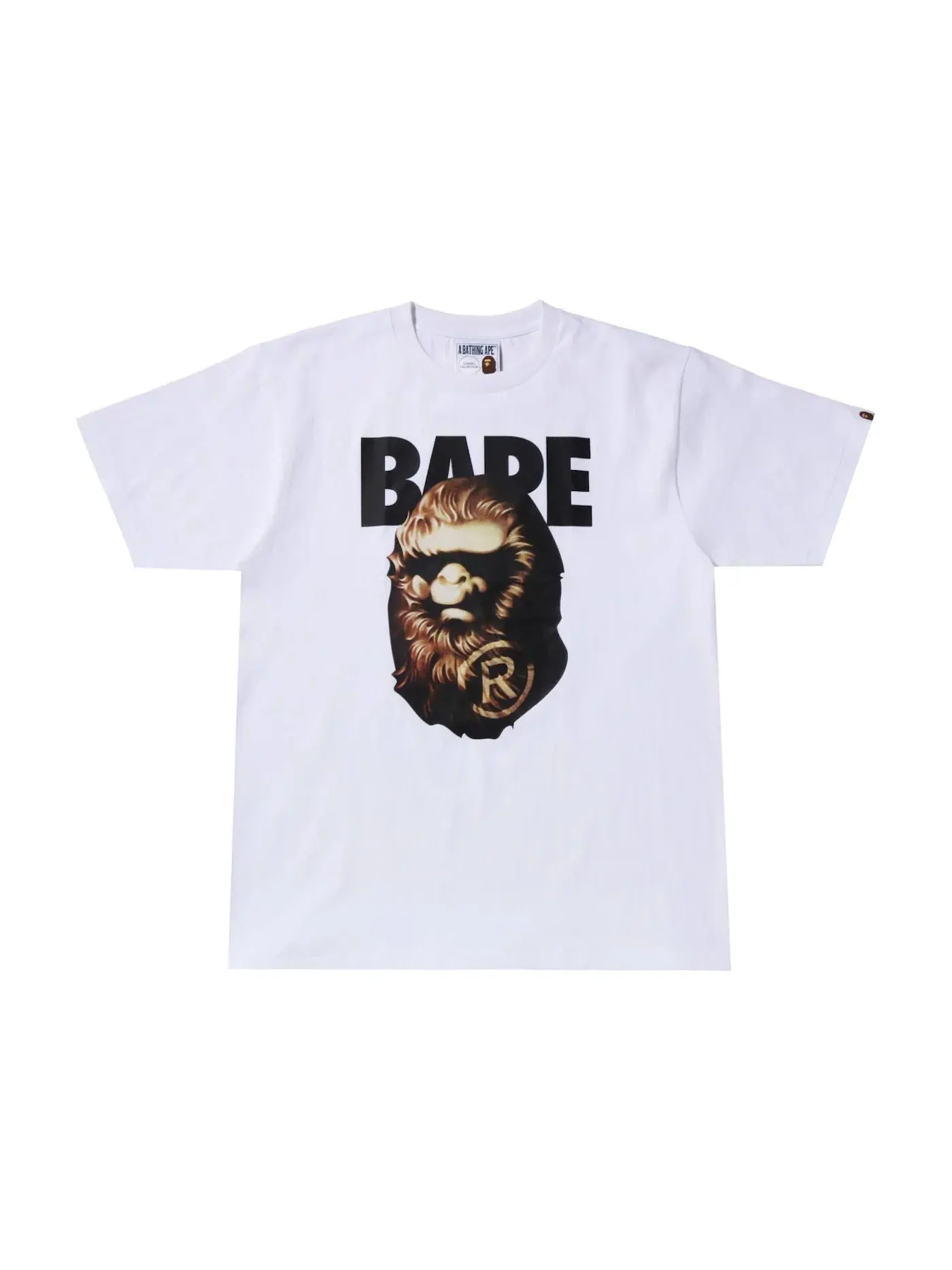 Мужская футболка с принтом Ape Head BAPE — изображение 1 из 2, белый