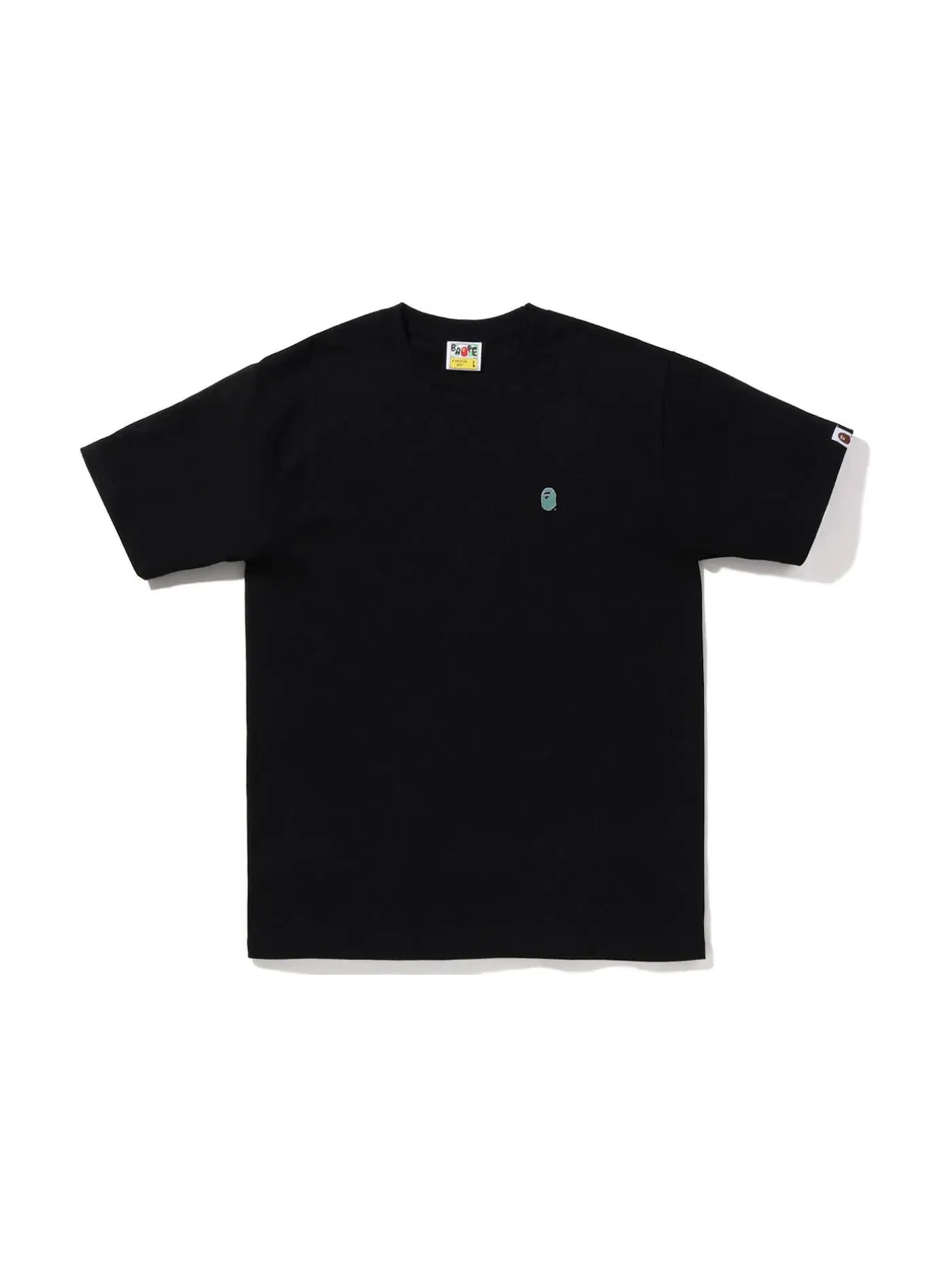 Мужская футболка с принтом BAPE Aqua Ape Head Tee BAPE — изображение 2 из 2, черный