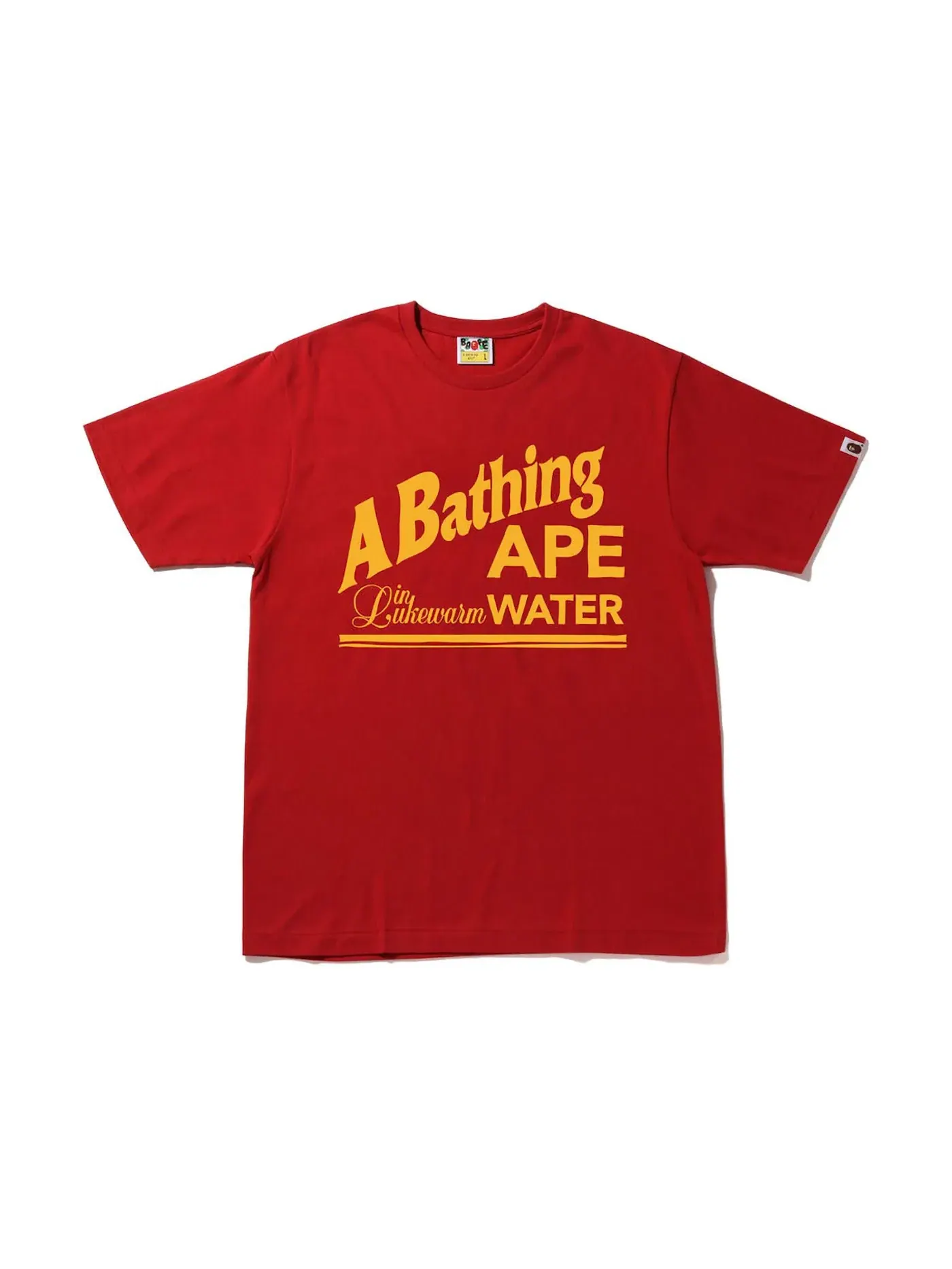 Мужская футболка с принтом BAPE Archive Graphic #12 Tee BAPE — изображение 1 из 2, красный