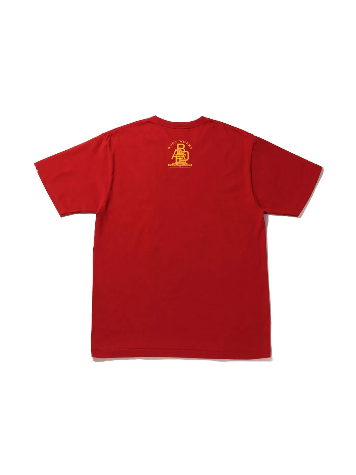 Мужская футболка с принтом BAPE Archive Graphic #12 Tee BAPE — изображение 2 из 2, красный