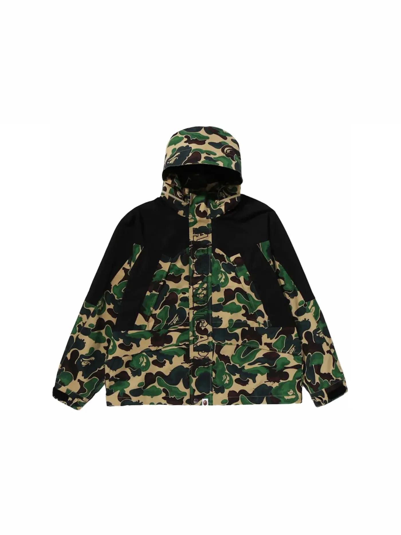 Мужская куртка с камуфляжным принтом BAPE Art Camo Snowboard Jacket — изображение 1 из 3, зеленый