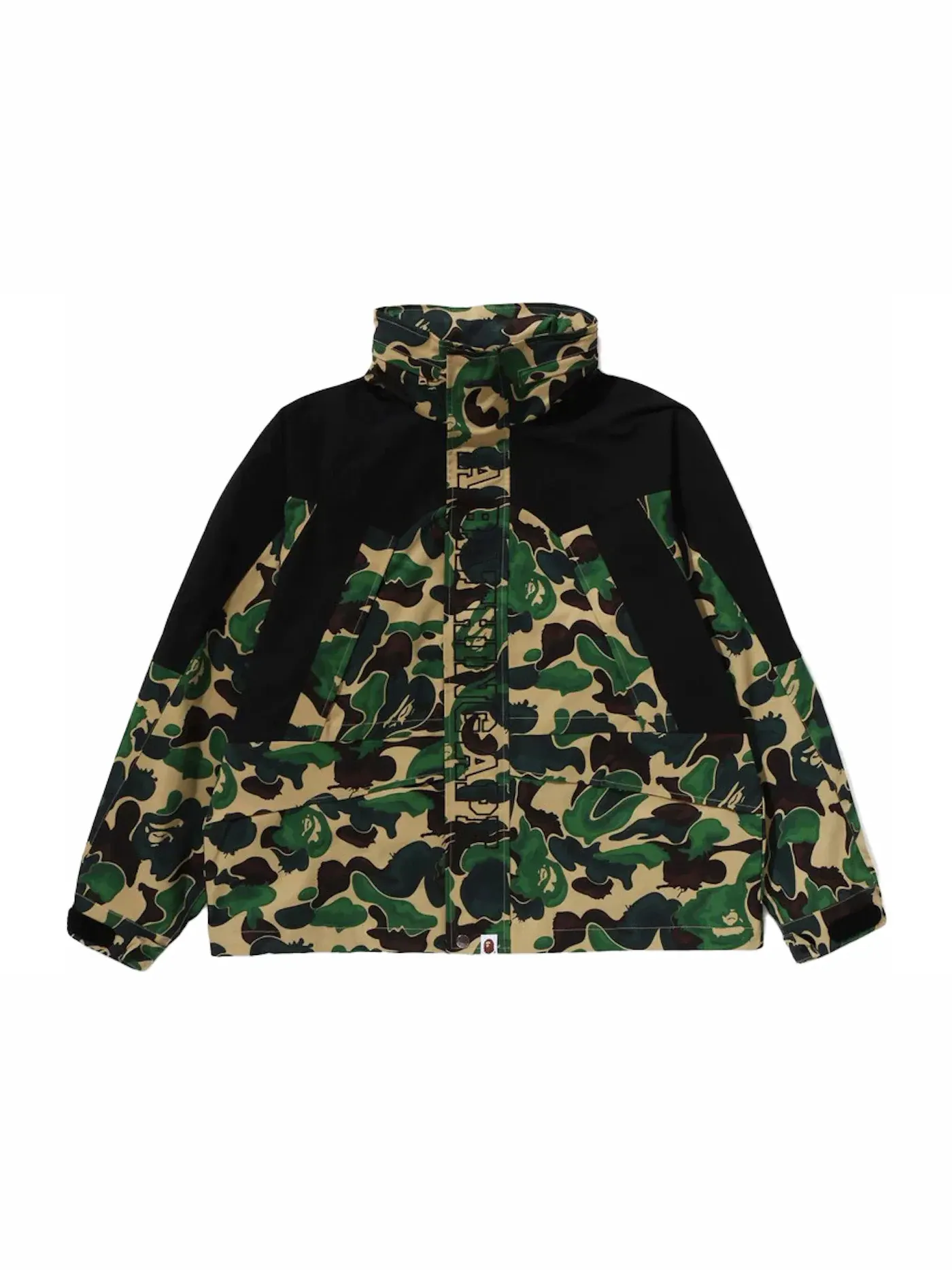 Мужская куртка с камуфляжным принтом BAPE Art Camo Snowboard Jacket — изображение 2 из 3, зеленый