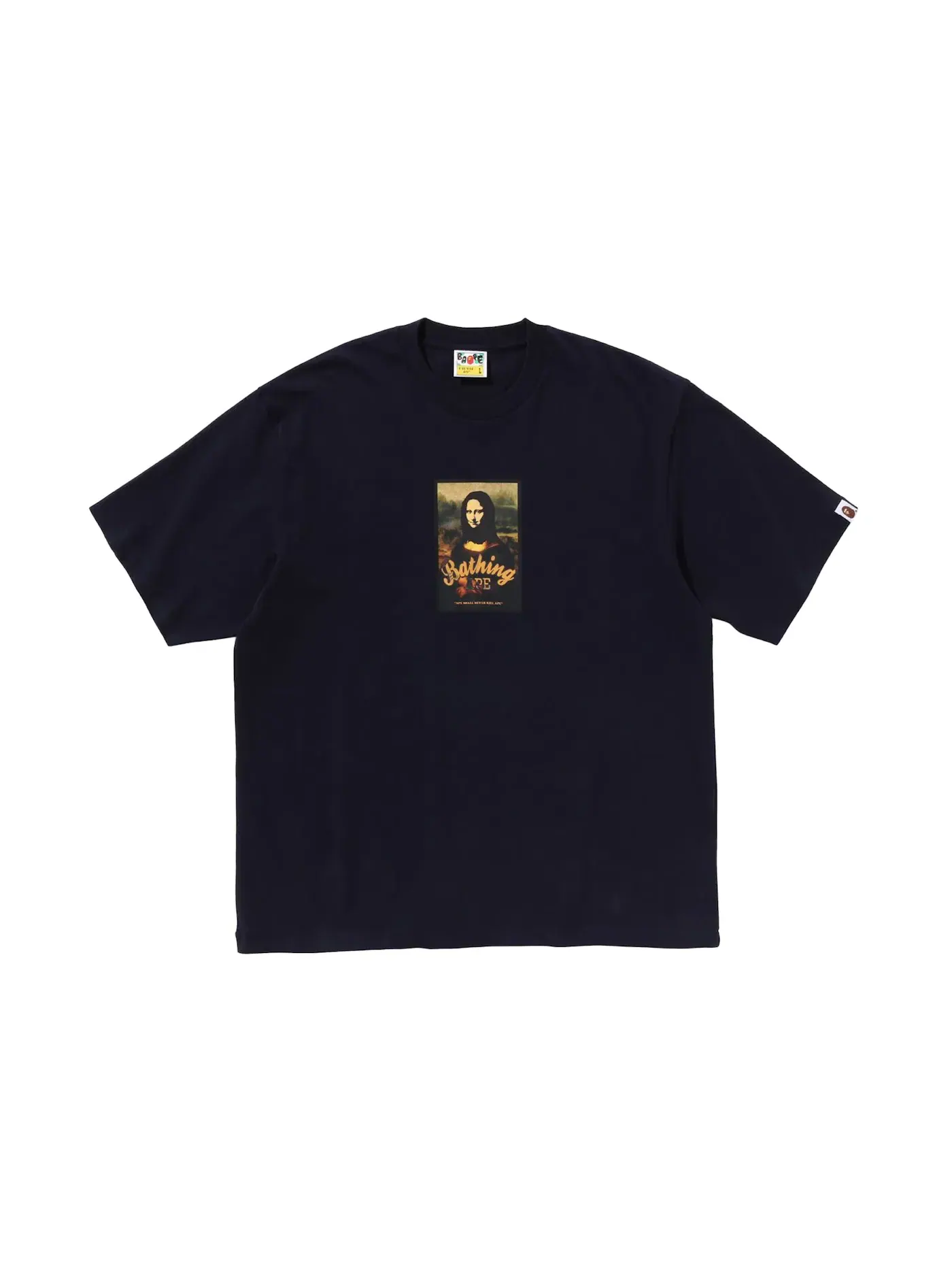 Мужская футболка свободного кроя BAPE Art Print Relaxed Fit Tee — изображение 1 из 2, темно-синий