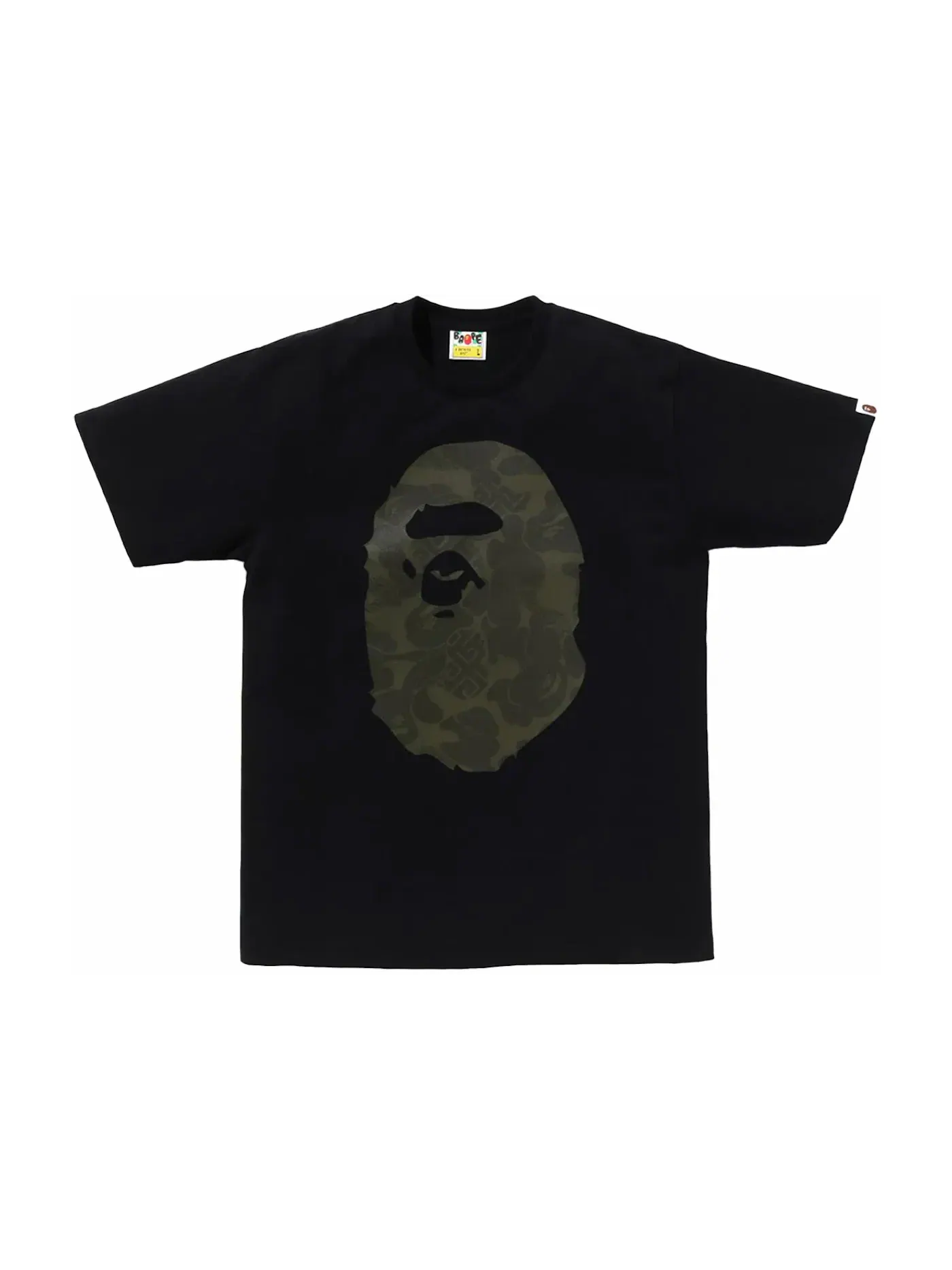 Мужская футболка с принтом Ape Head BAPE — изображение 1 из 2, черный