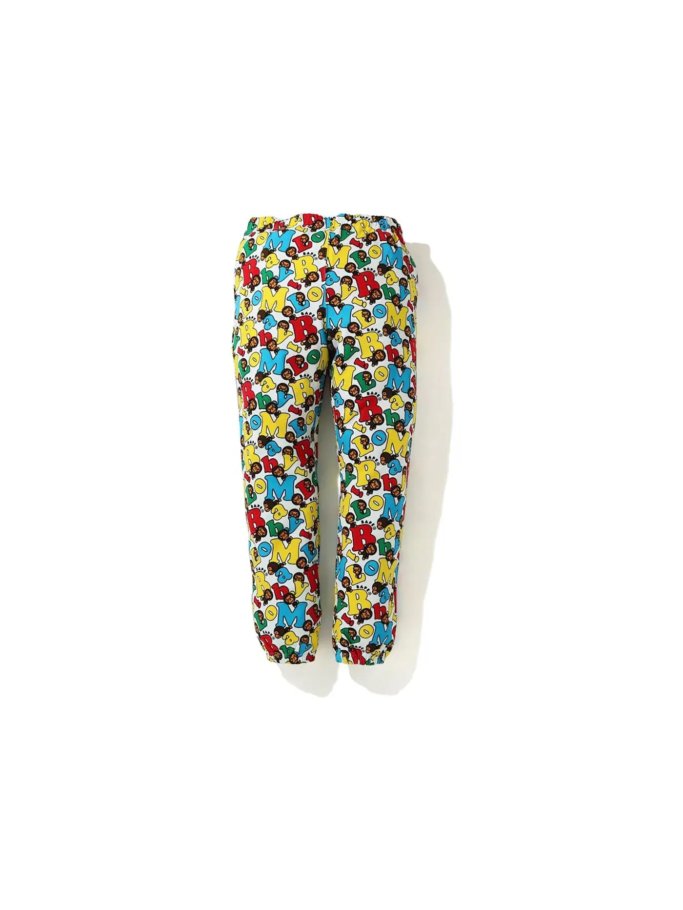 Мужские спортивные штаны с принтом BAPE Baby Milo Alphabet Slim Sweatpants BAPE — изображение 1 из 2, мульти