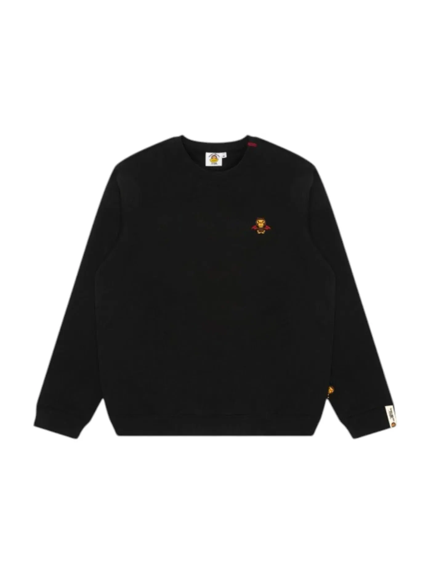 Женский свитшот с принтом BAPE Baby Milo Devil Logo — изображение 1 из 2, черный