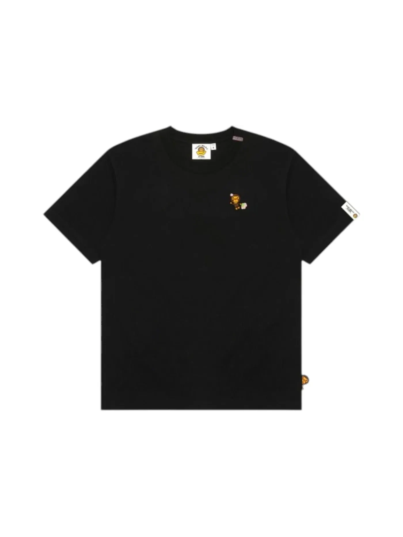 Женская футболка с принтом BAPE Baby Milo Graphic Regular Fit Tee — изображение 1 из 2, черный