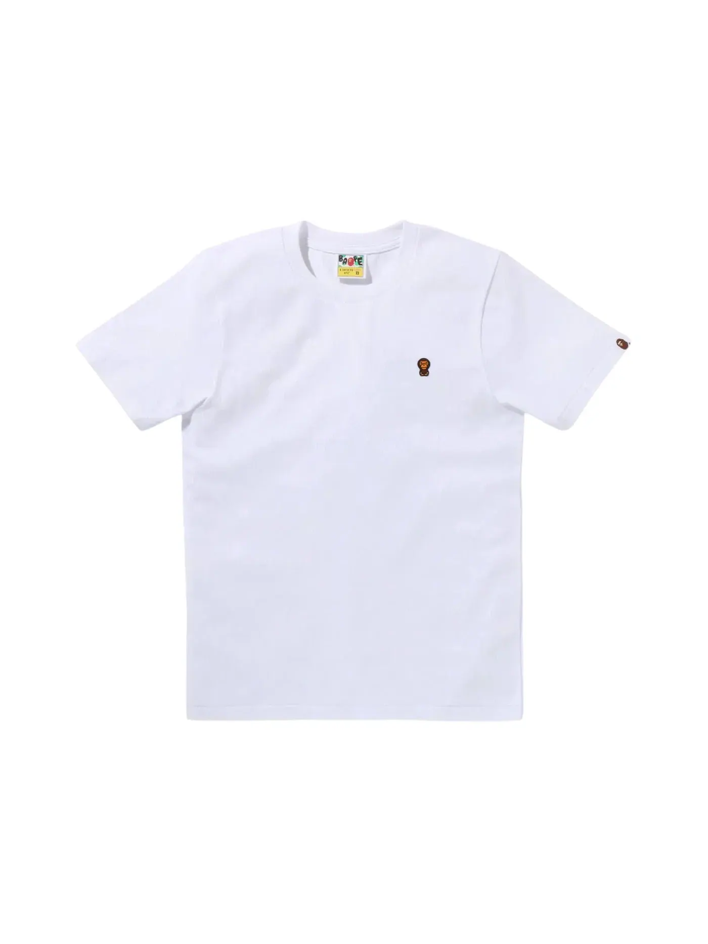 Мужская футболка с принтом BAPE Baby Milo One Point Tee (SS25) BAPE — изображение 1 из 1, белый