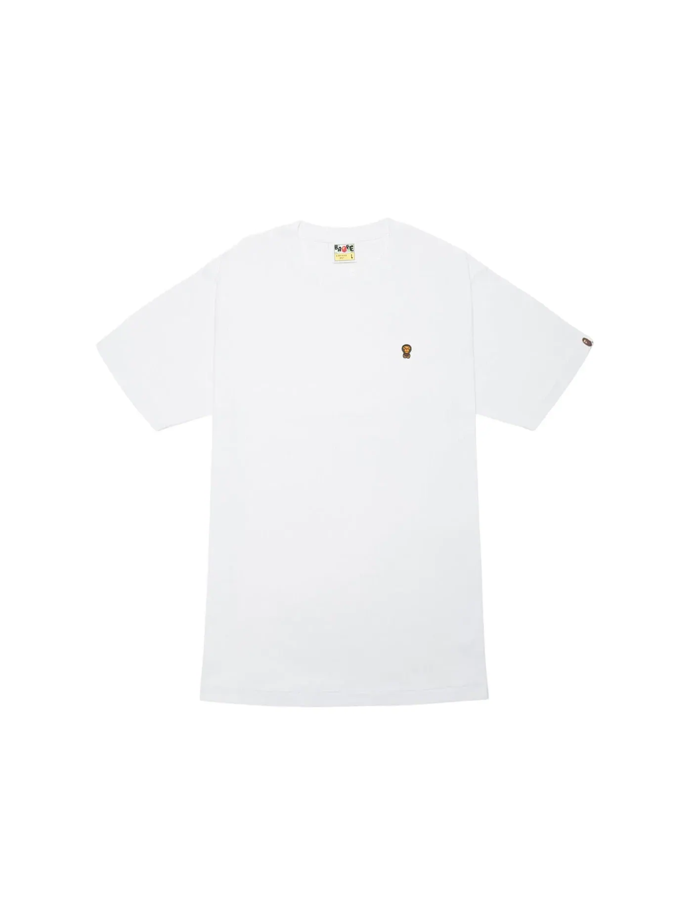 Мужская футболка с принтом BAPE Baby Milo Tee — изображение 1 из 1, белый