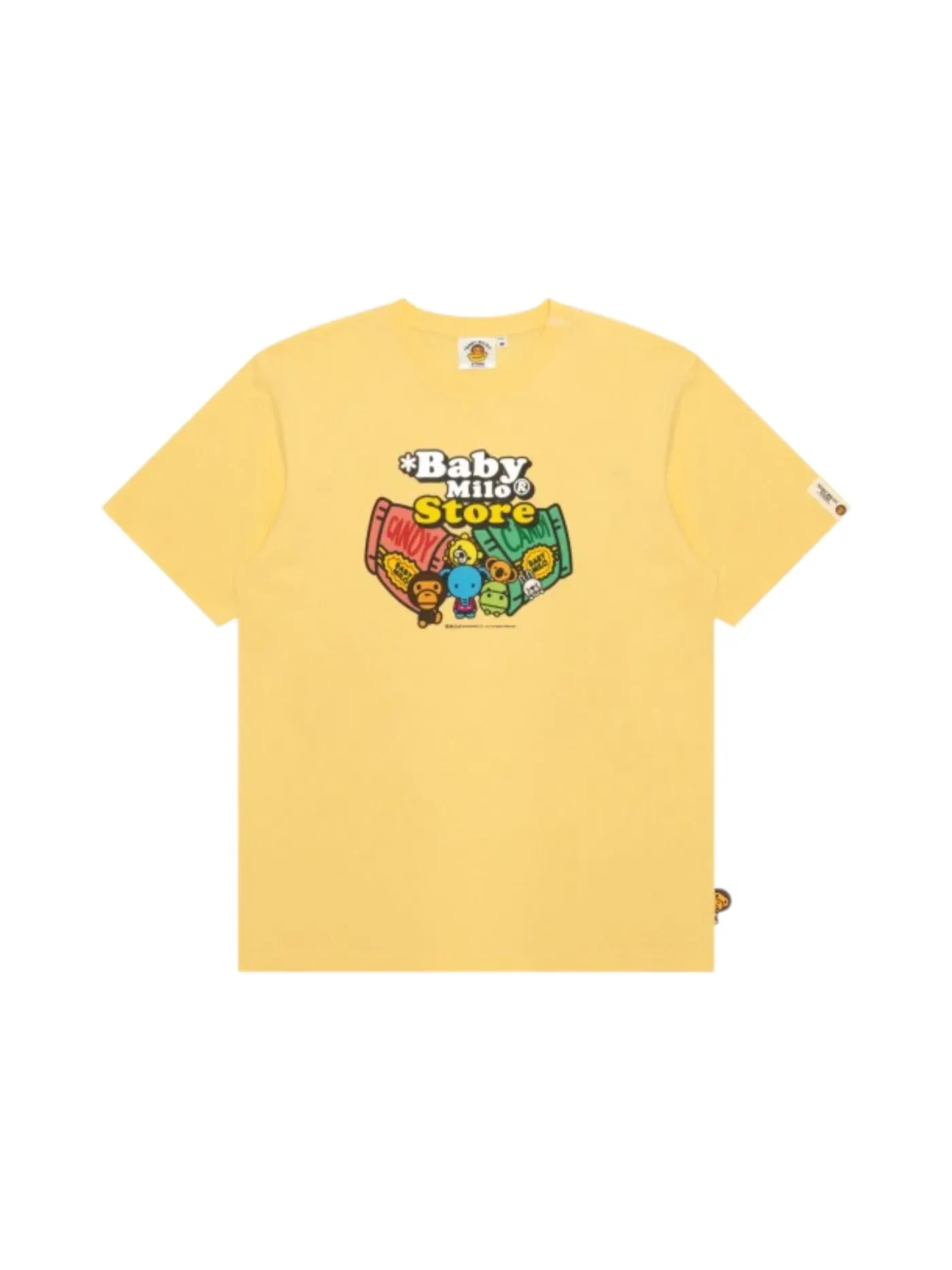 Женская футболка BAPE Baby Milo Regular Fit Tee — изображение 1 из 2, желтый