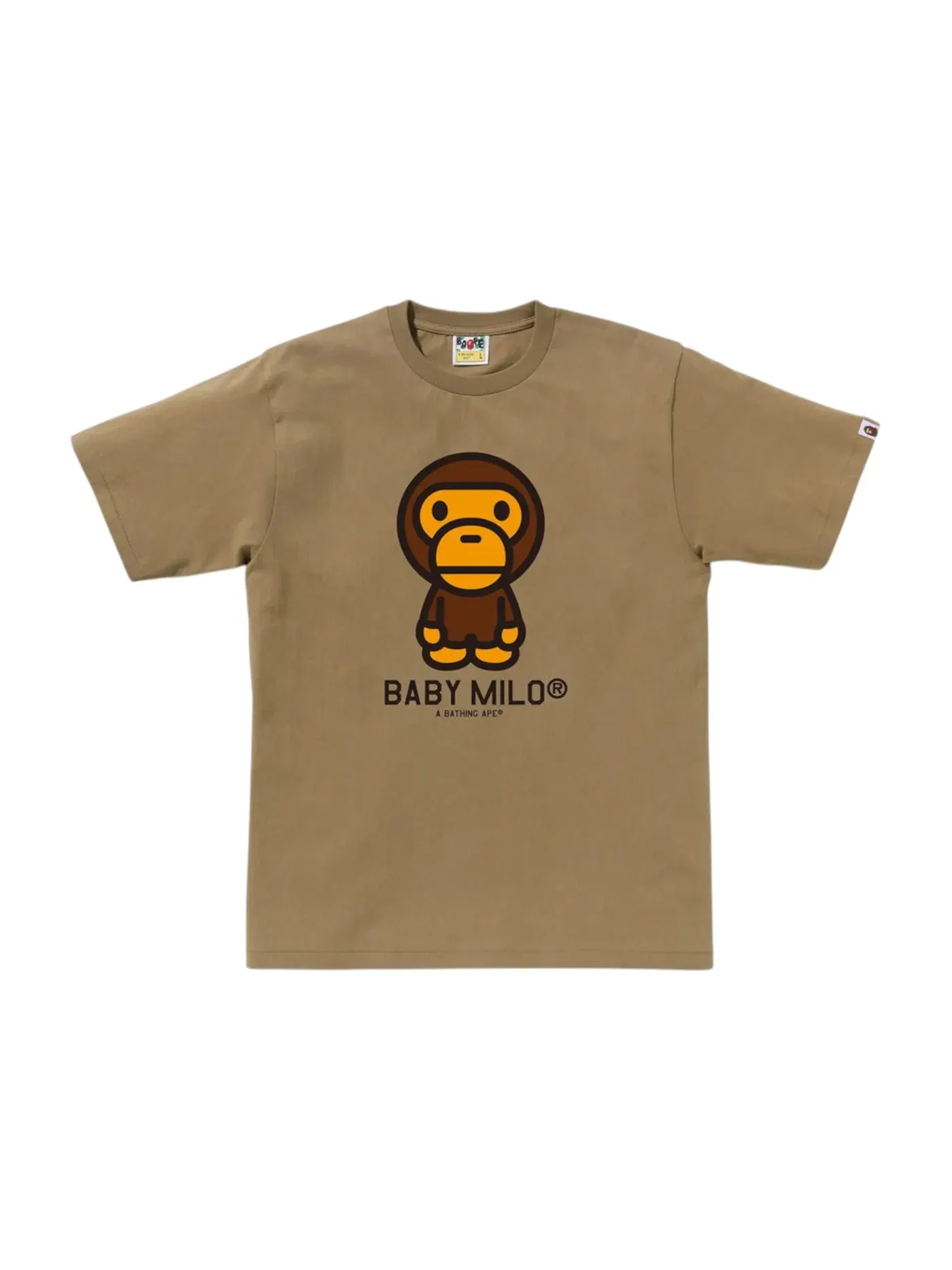 Мужская футболка с принтом BAPE Tee (FW24) — изображение 1 из 1, бежевый