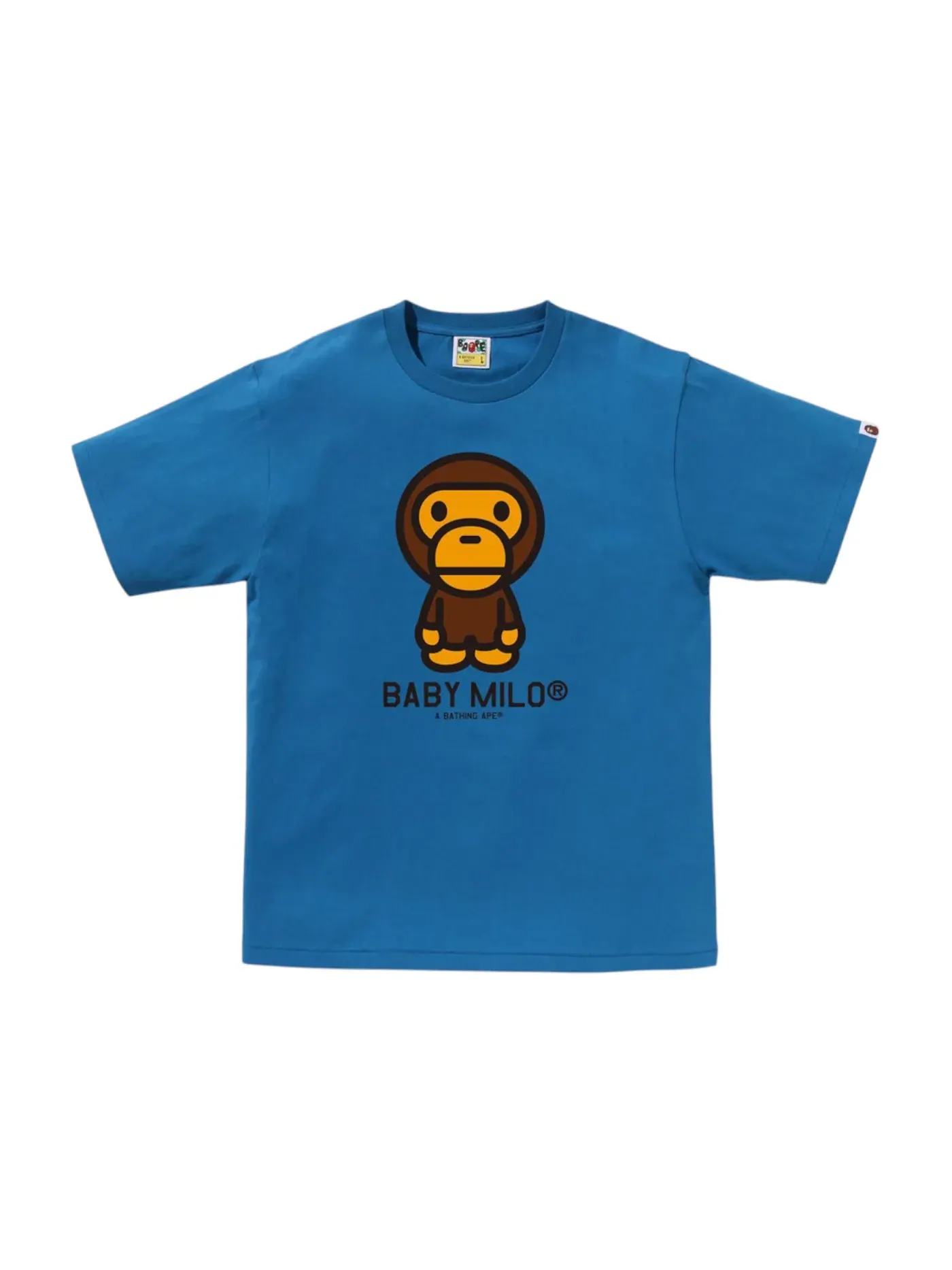 Мужская футболка с принтом BAPE Baby Milo Tee (FW24) — изображение 1 из 1, синий