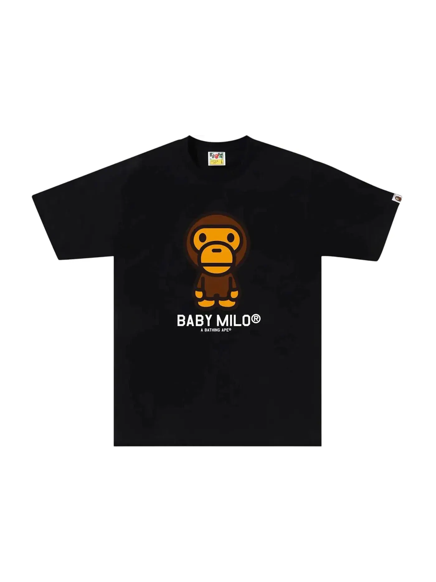Мужская футболка с принтом BAPE Milo Tee (SS24) BAPE — изображение 1 из 1, черный