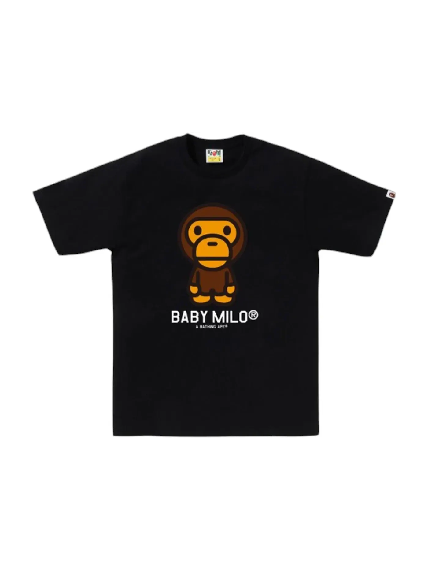 Мужская футболка с принтом BAPE Baby Milo Tee (SS25) BAPE — изображение 1 из 1, черный