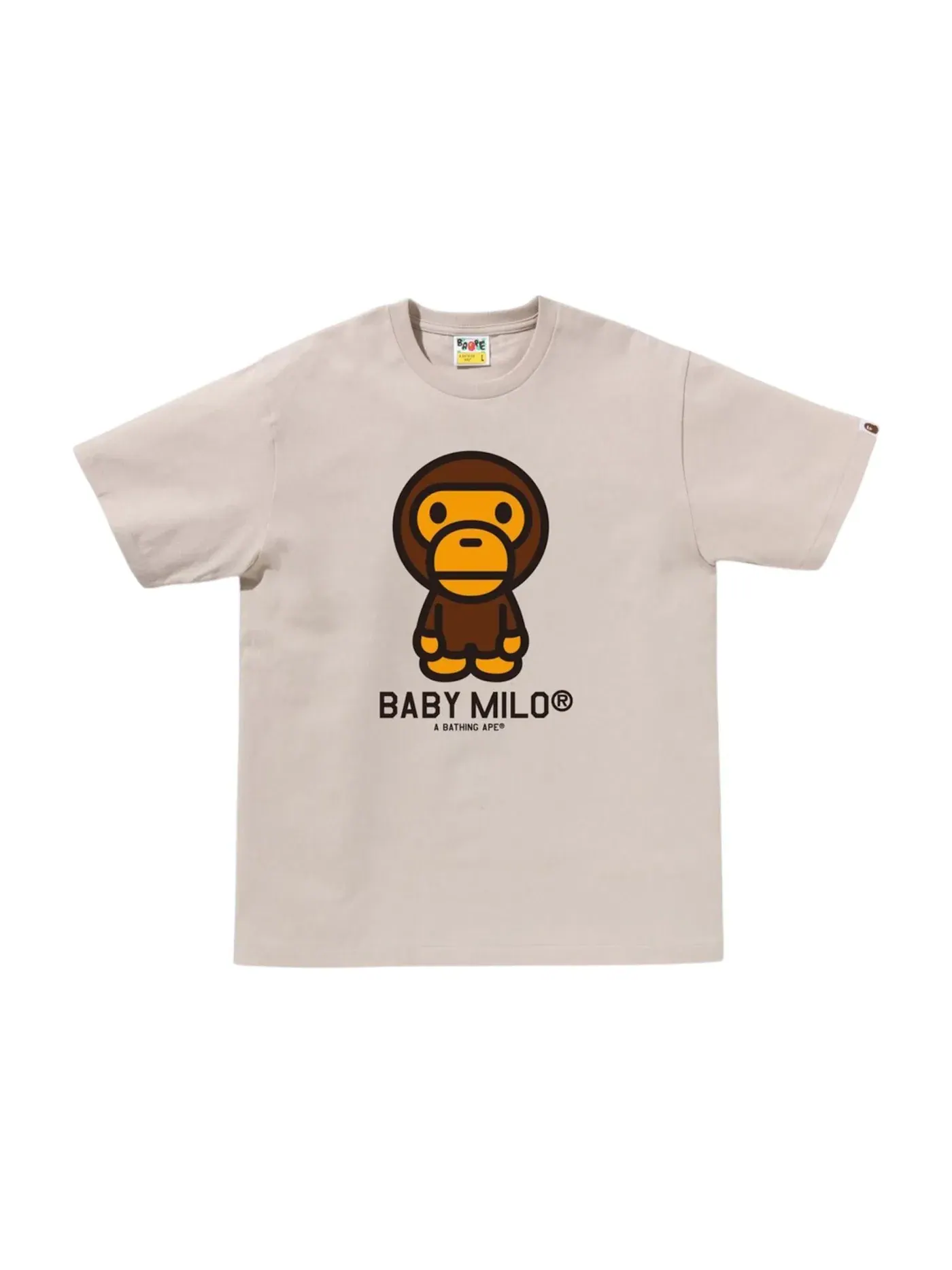 Мужская футболка с принтом BAPE Baby Milo Tee (SS25) BAPE — изображение 1 из 1, серый